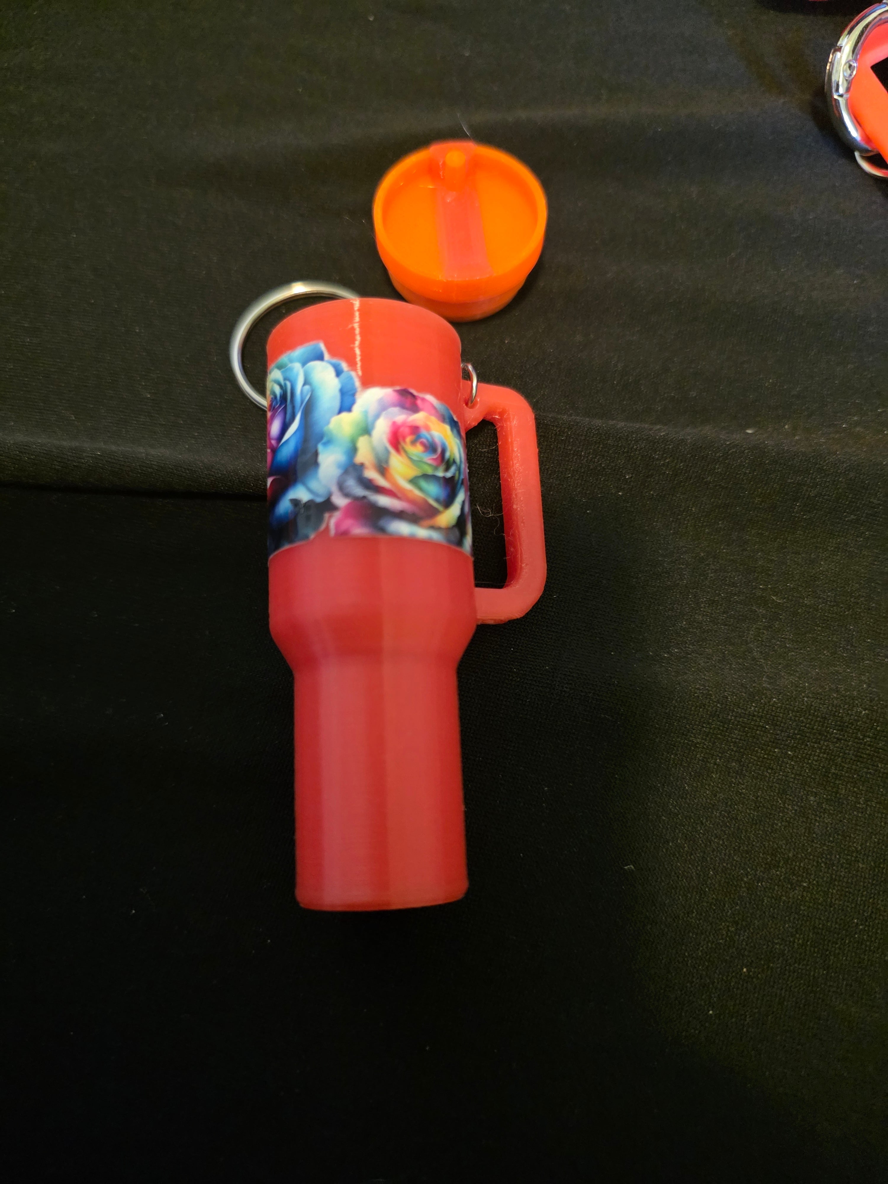 Mini Tumbler Keychain – Bright Colors & Floral Collection