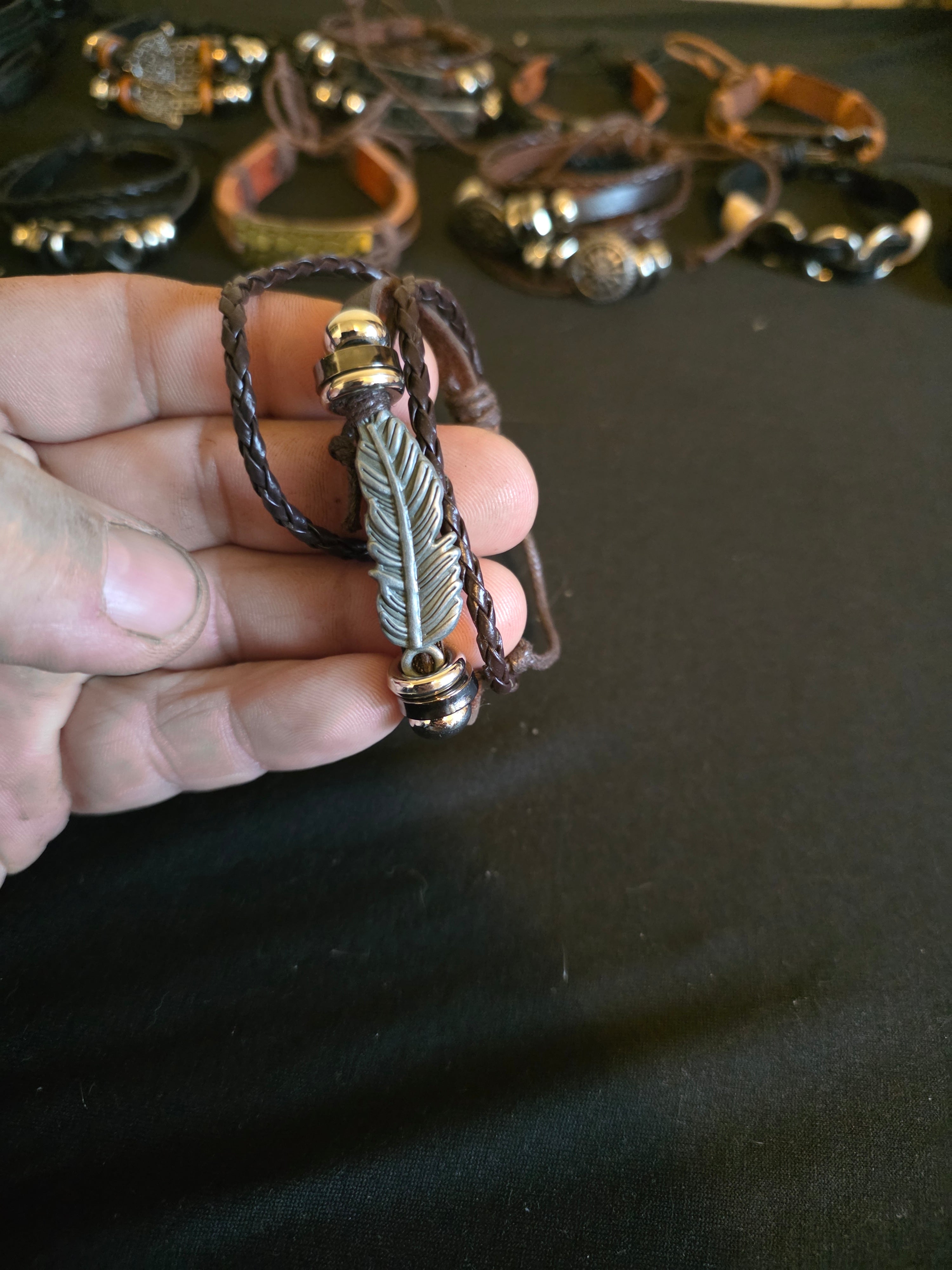 Leather Symbol & Charm Bracelet Collection