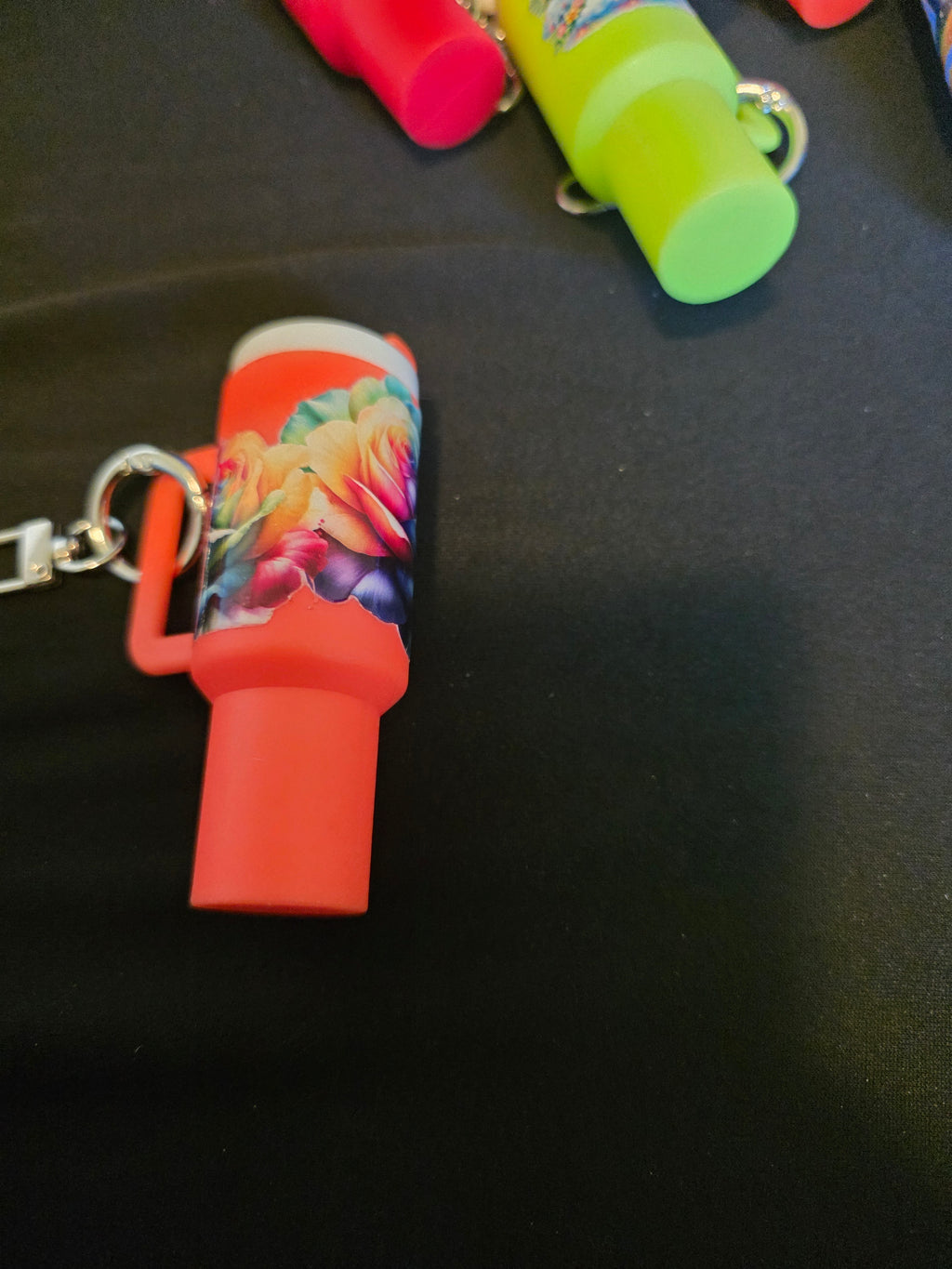 Mini Tumbler Keychain – Bright Colors & Floral Collection