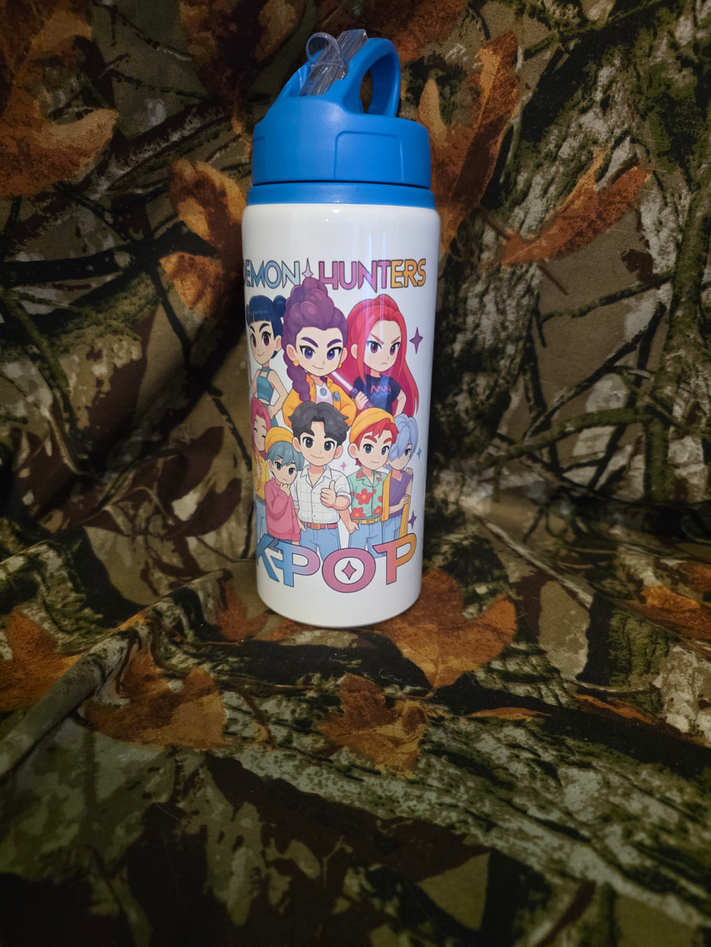 Kids Demon Hunters Anime Water Bottle