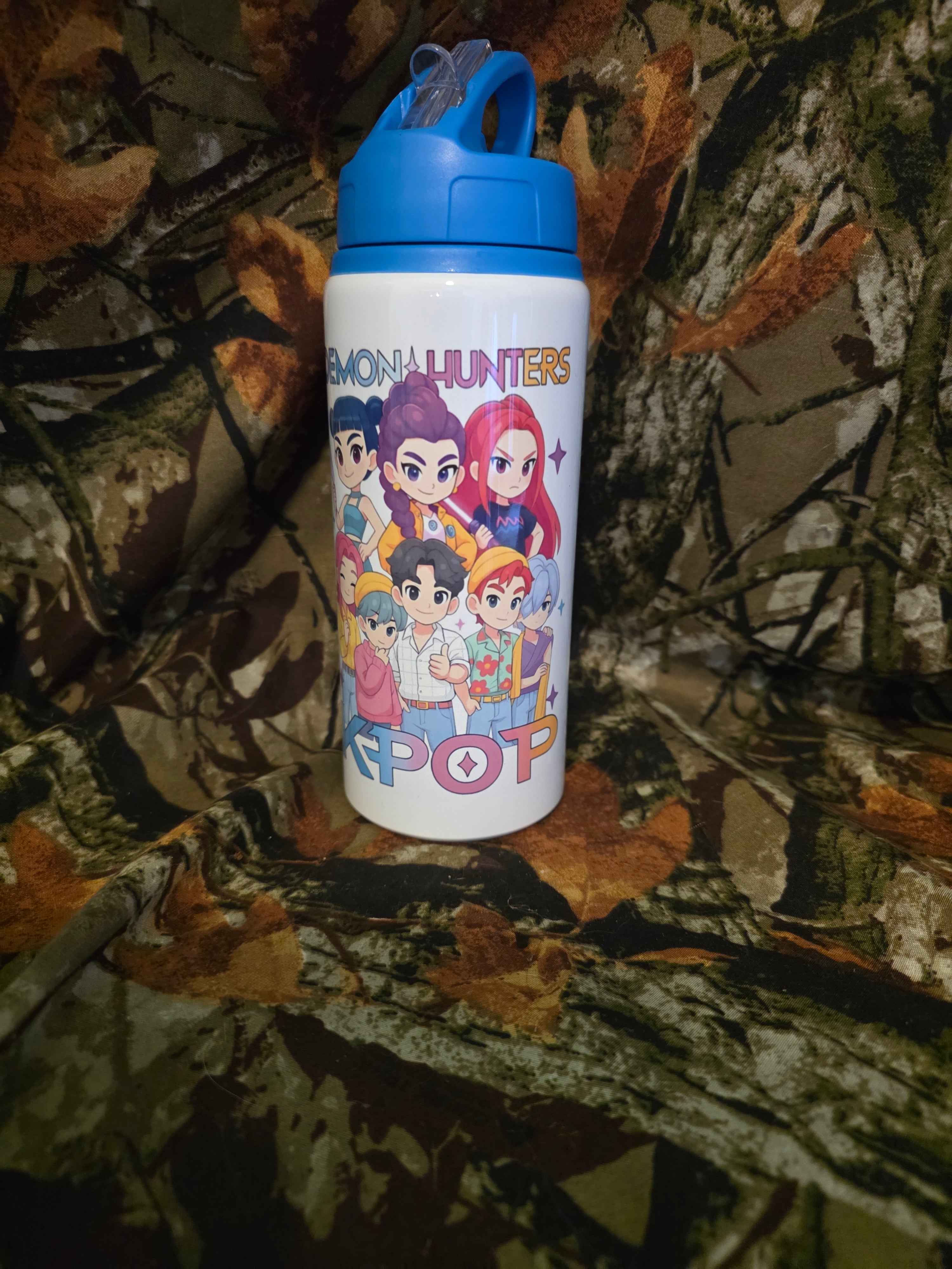 Kids Demon Hunters Anime Water Bottle