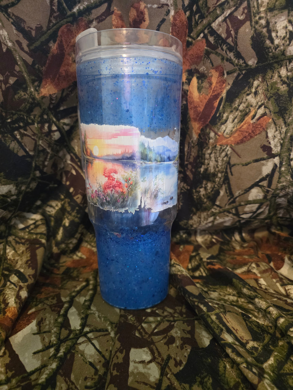 Sunset Lake 40 oz Snow Globe Tumbler – Discounted