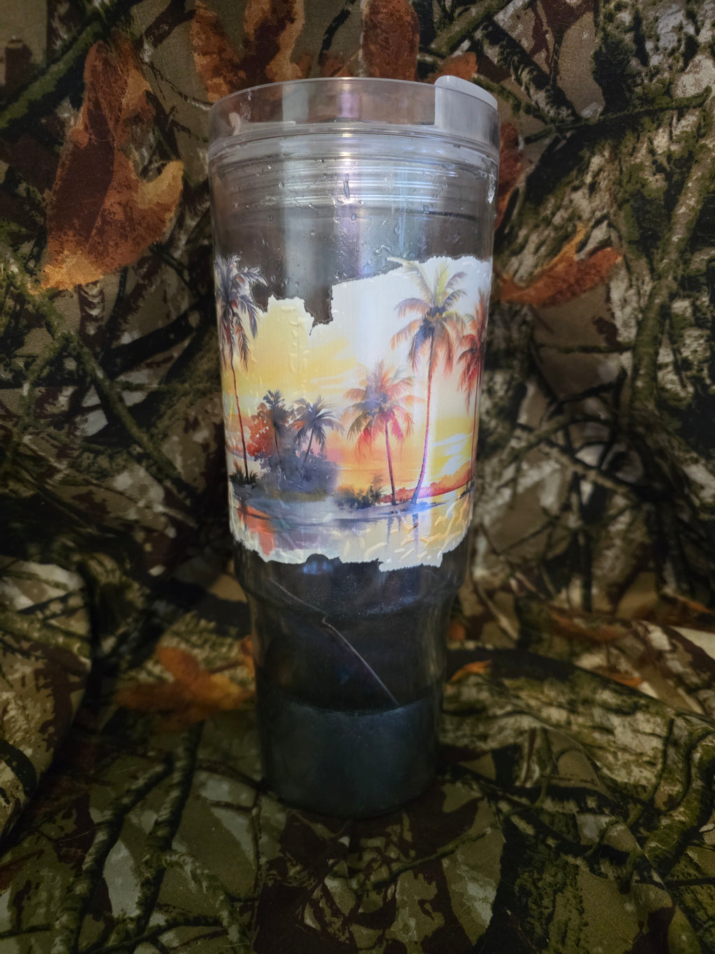 Tropical Sunset 40 oz Snow Globe Tumbler – Discounted