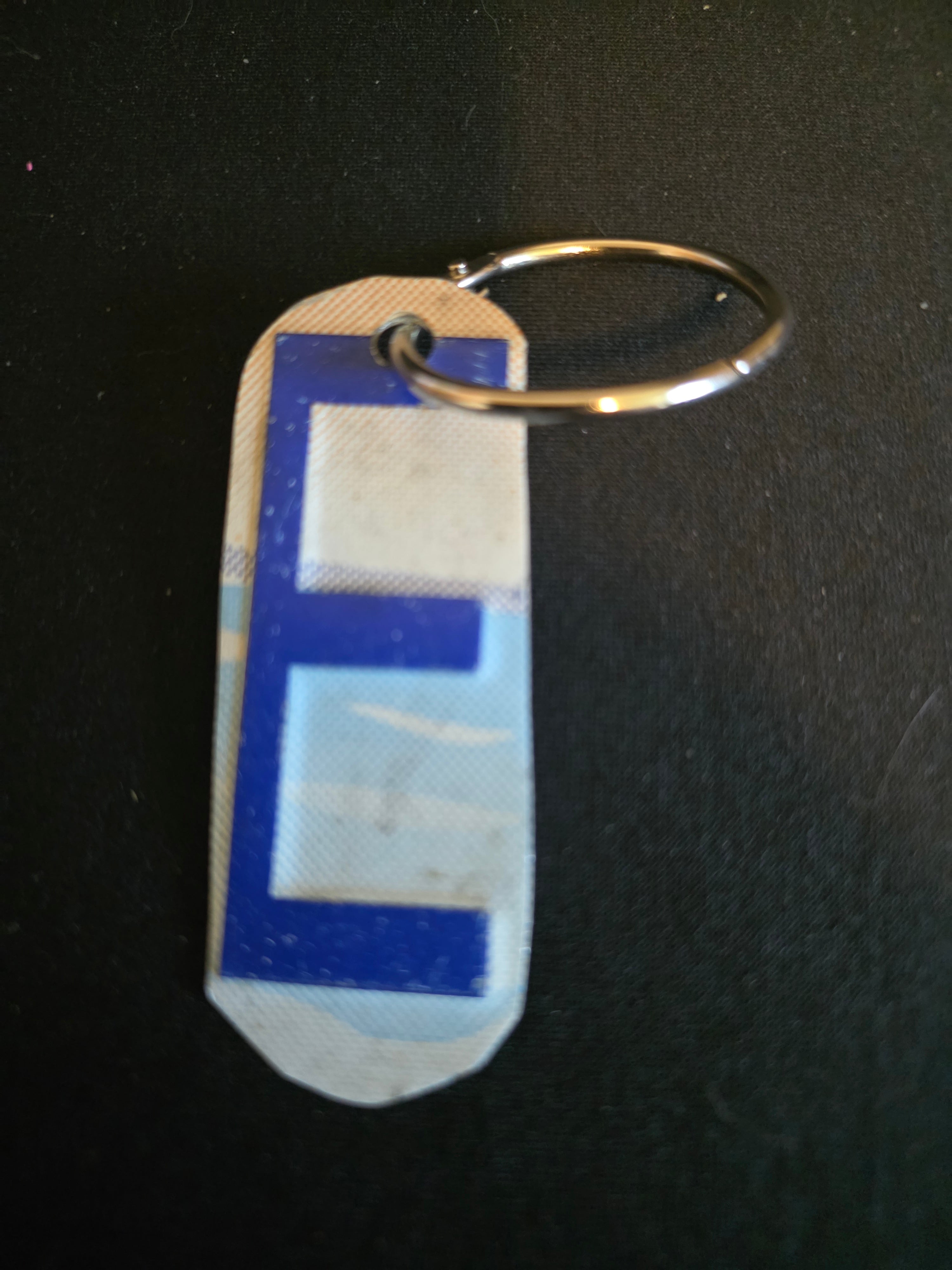 Handmade License Plate Initial & Number Keychains – Recycled Michigan License Plates