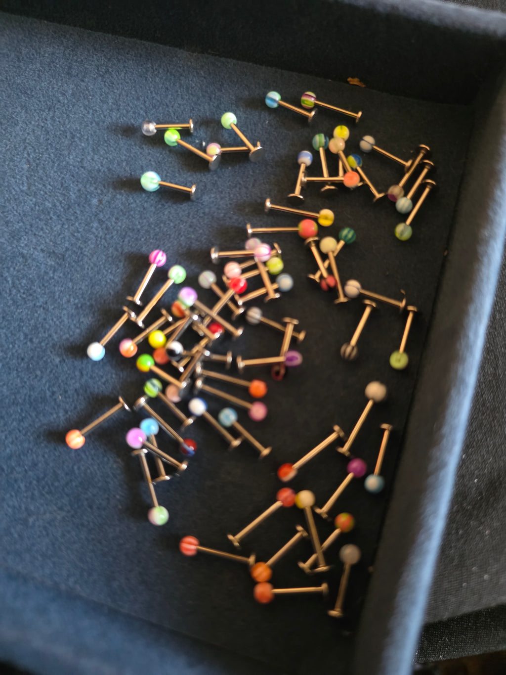 Random Labret Stud Collection – Ball & Spike Styles