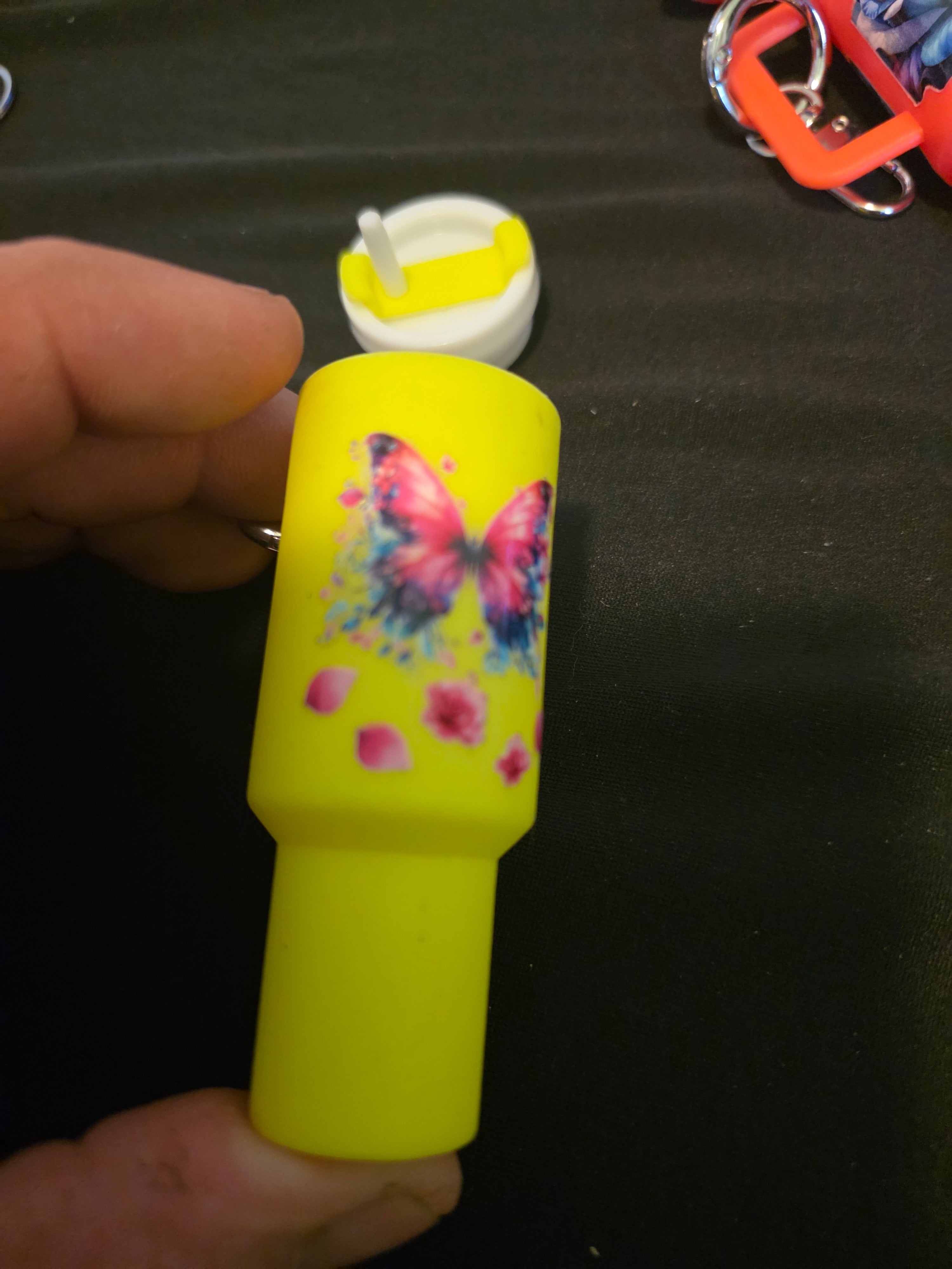 Mini Tumbler Keychain – Bright Colors & Floral Collection