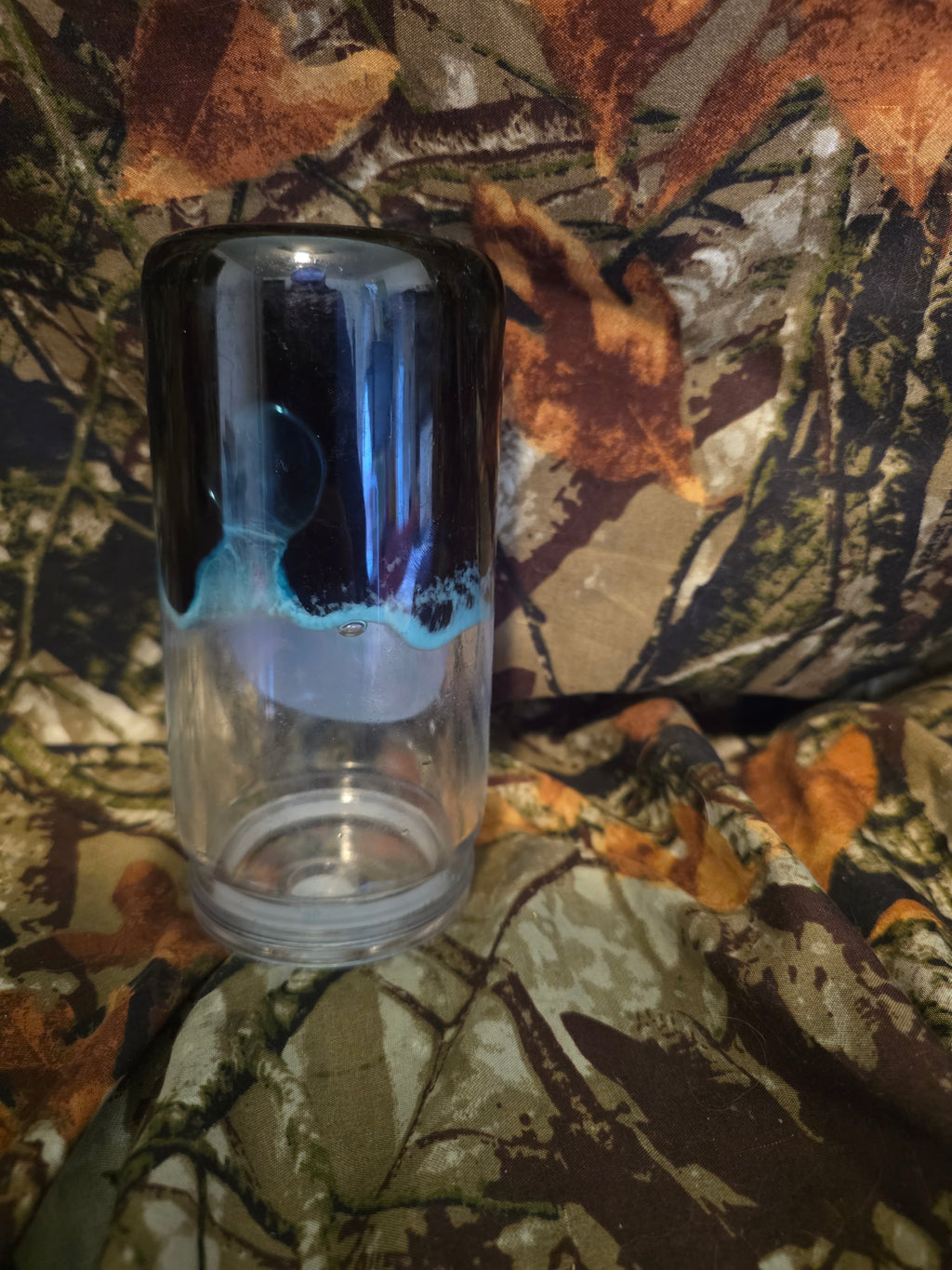 16 oz Plastic Snow Globe Tumbler – Dead Inside But Caffeinated Design
