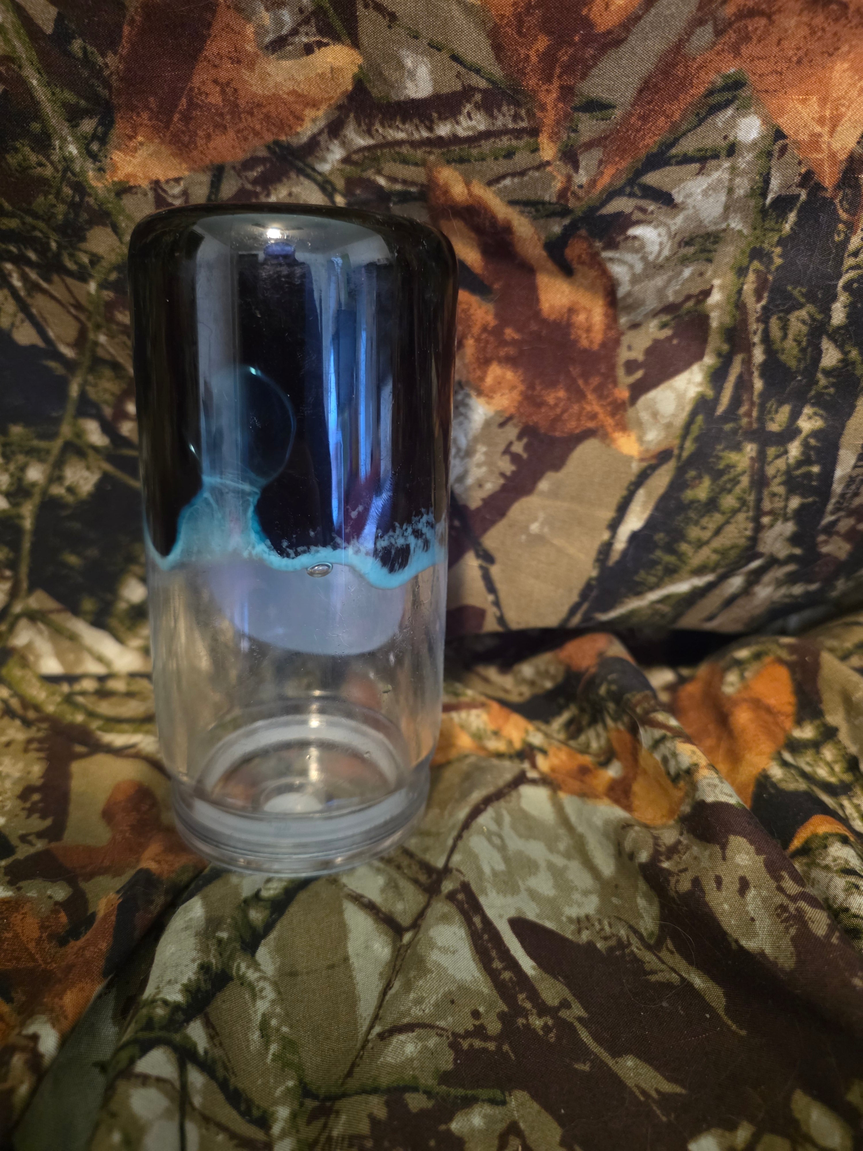 16 oz Plastic Snow Globe Tumbler – Dead Inside But Caffeinated Design