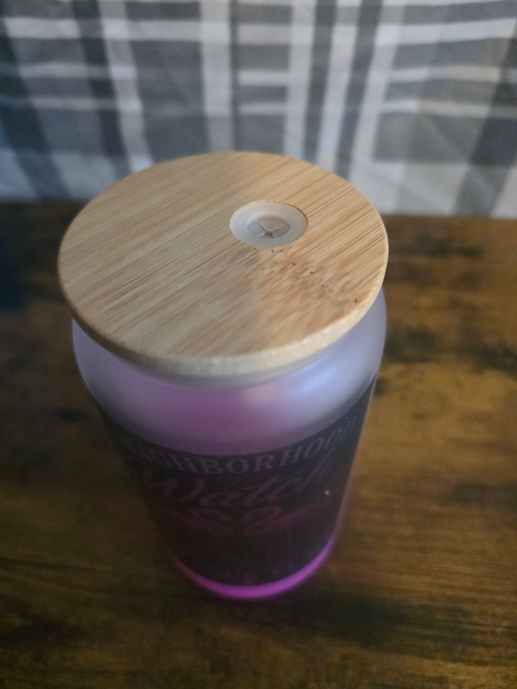 Just a Strong Woman with a Wild Heart & Fierce Soul 16 oz Frosted Glass Cup with Bamboo Lid