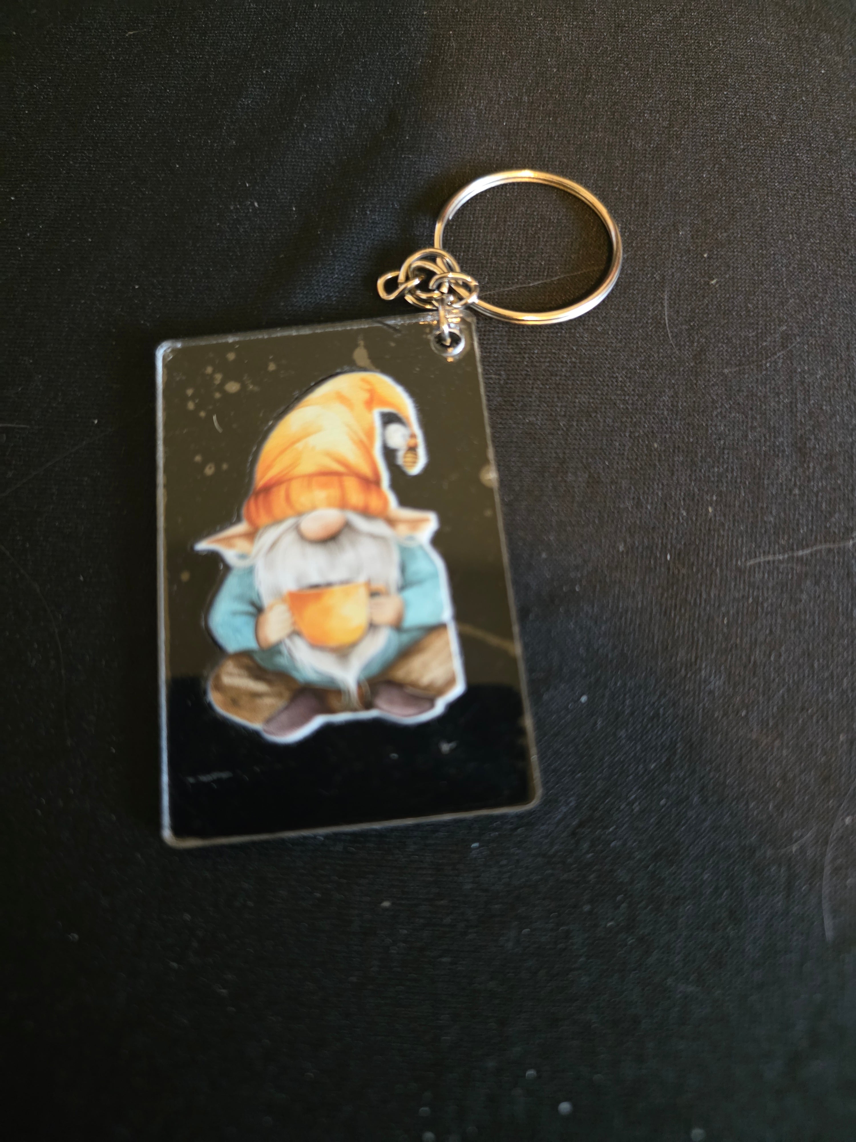 Handmade Acrylic Square Keychains – Assorted Designs