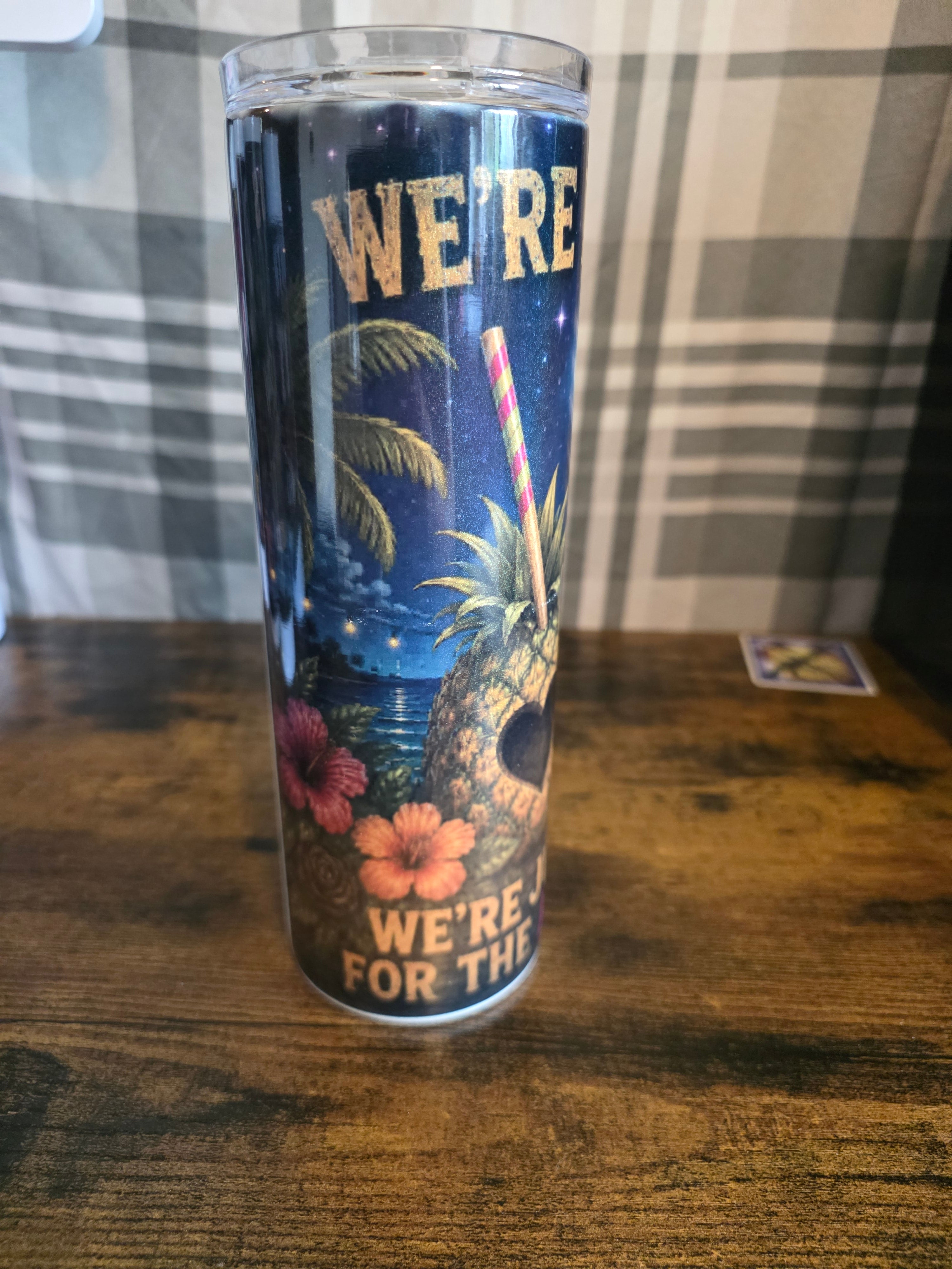 We're Not Lost... We're Looking for the After Party 20 oz Skinny Tumbler