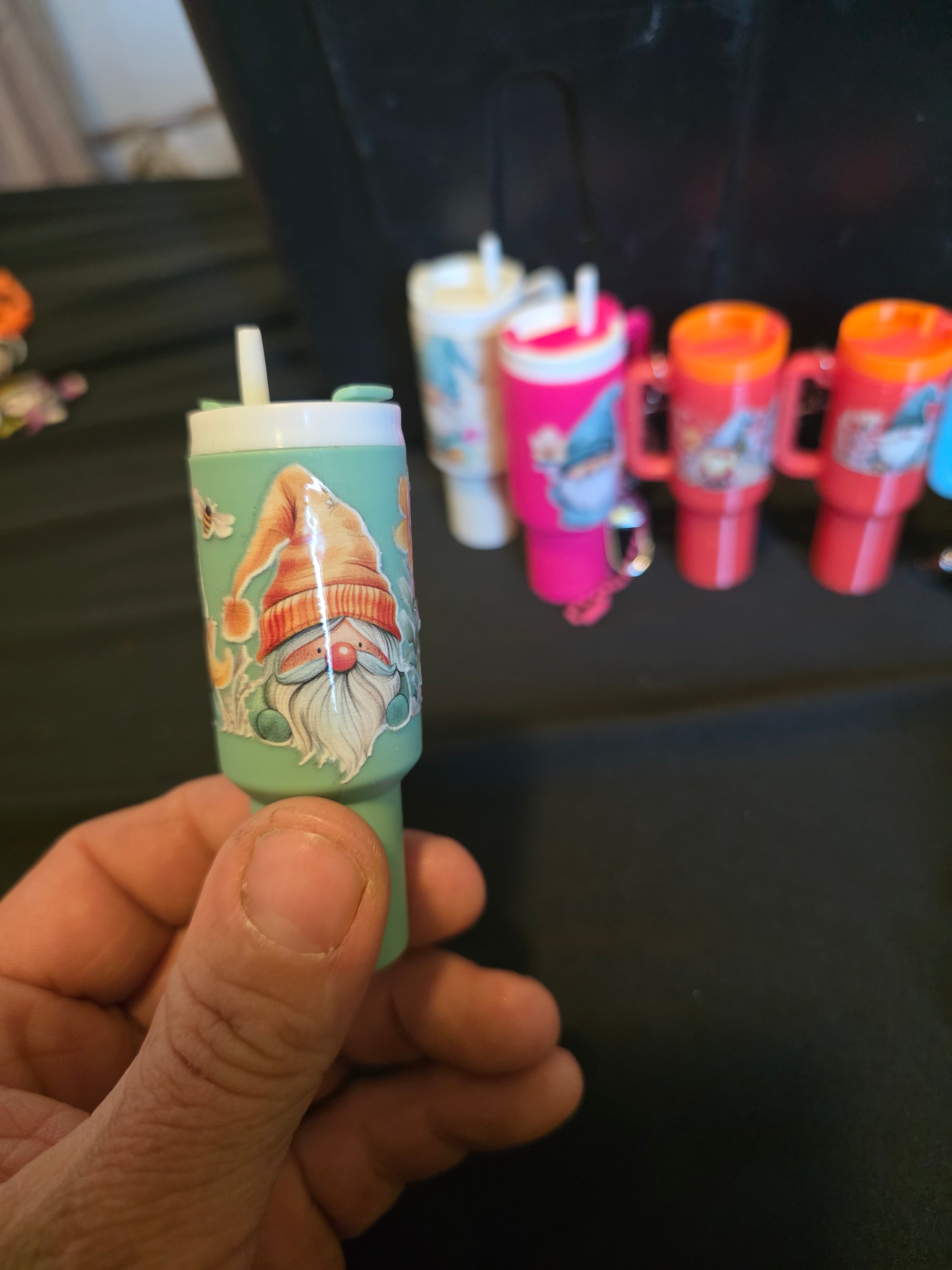 Gnome Mini Tumbler Keychain Collection