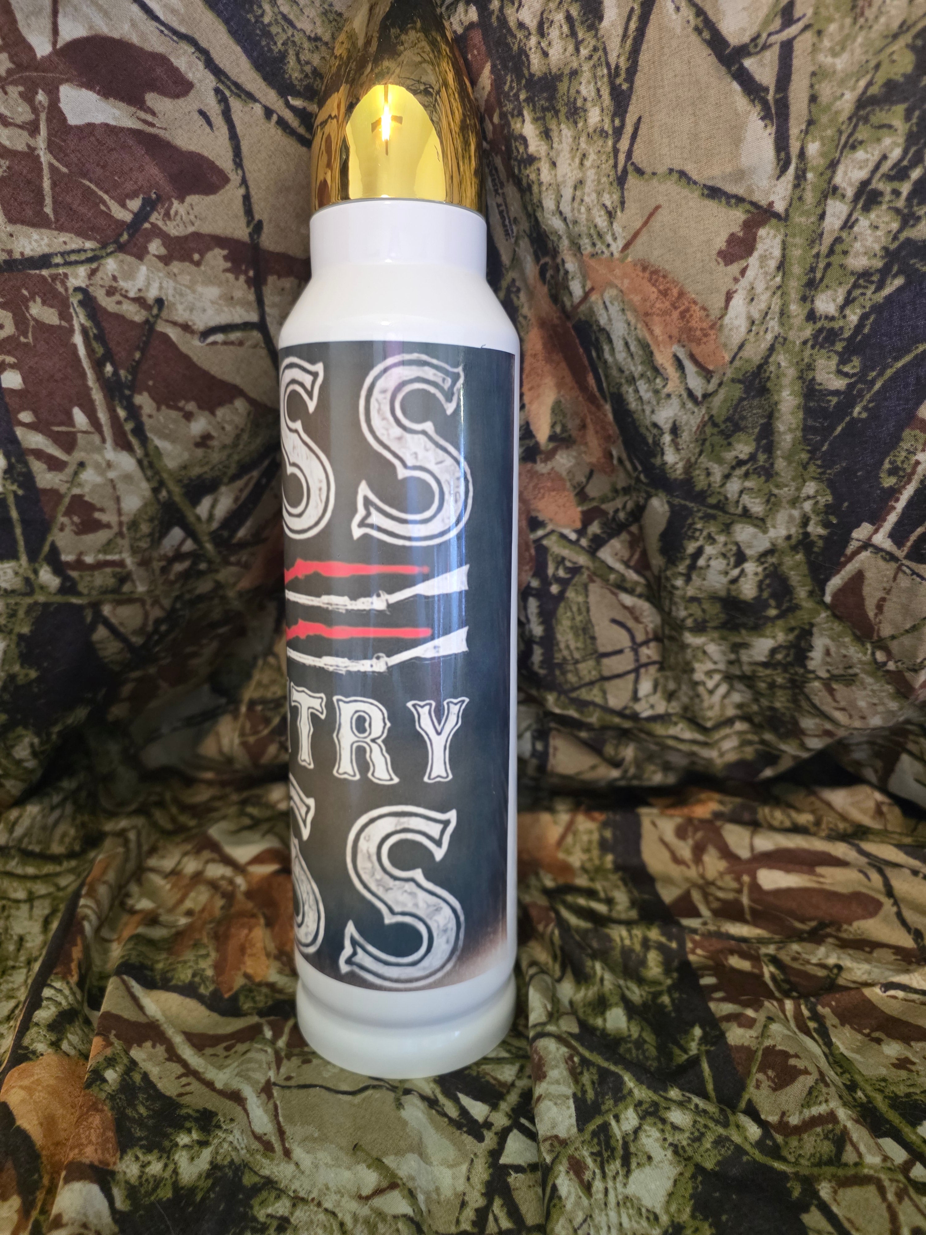 32oz “Kiss My Country Ass” Bullet Lid Thermos Tumbler