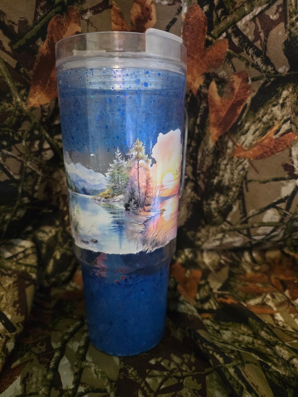Sunset Lake 40 oz Snow Globe Tumbler – Discounted
