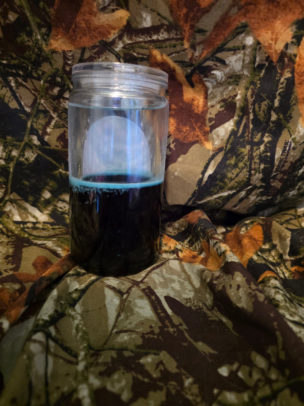 16 oz Plastic Snow Globe Tumbler – Dead Inside But Caffeinated Design