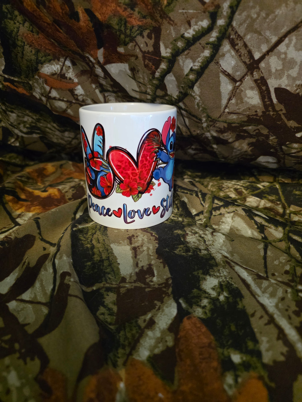 Peace Love Stitch Coffee Mug