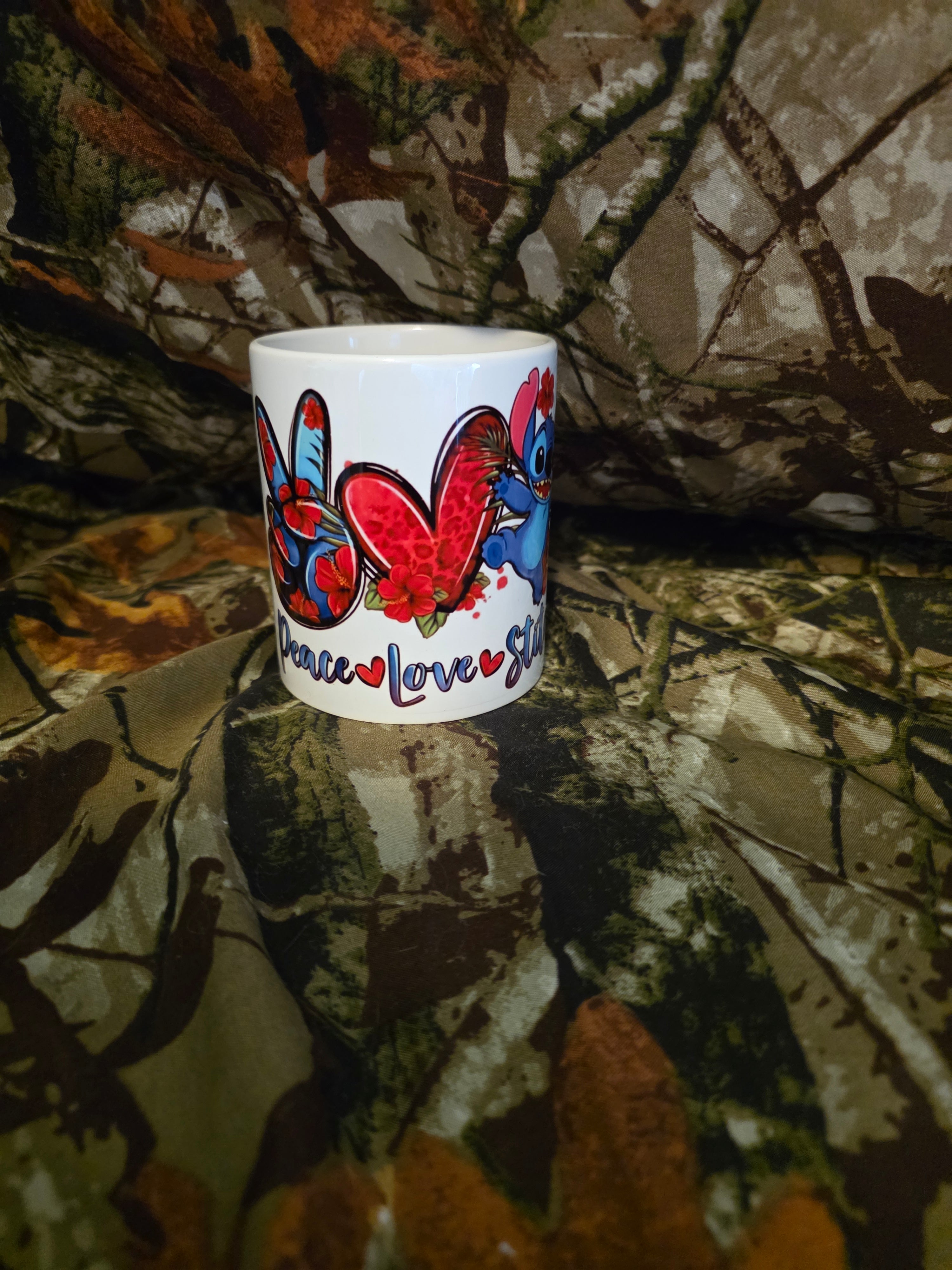 Peace Love Stitch Coffee Mug