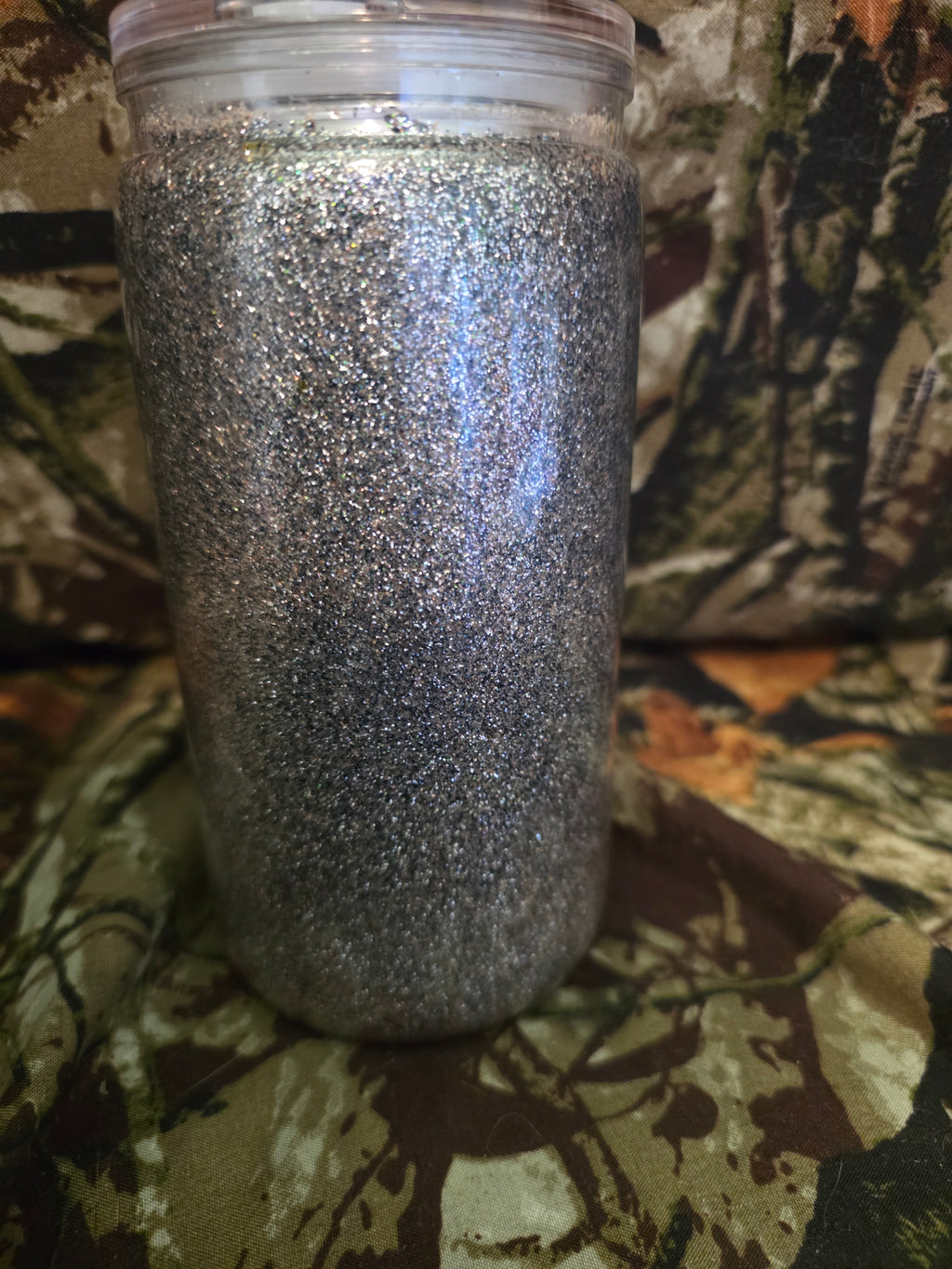 16 oz Plastic Snow Globe Tumbler – Skeleton Fairy Glitter Cup