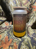 Ride First, Adult Later 16 oz Frosted Glass Cup