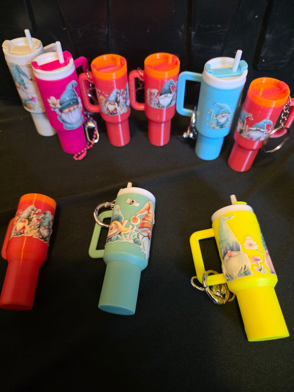 Gnome Mini Tumbler Keychain Collection