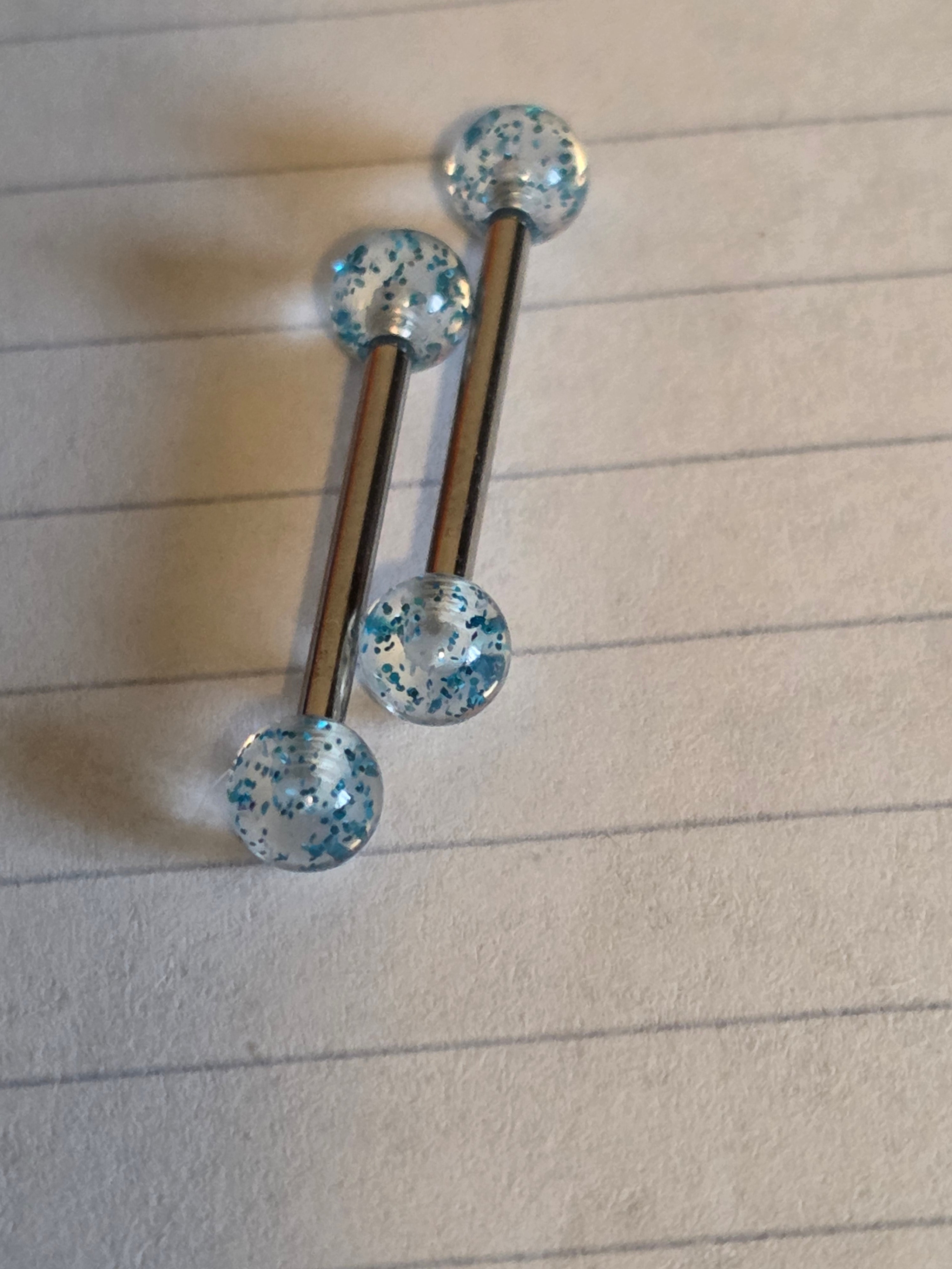 Glitter & Color Barbell Piercing Jewelry – Surgical Steel