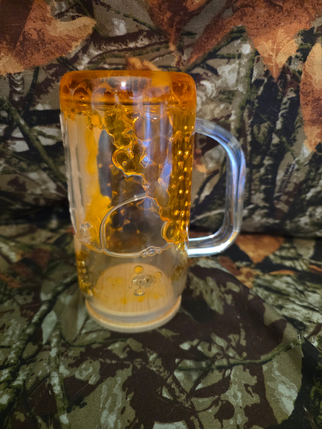 16 oz Glass Snow Globe Tumbler With Handle – Spooky Pumpkin Coffee Cup