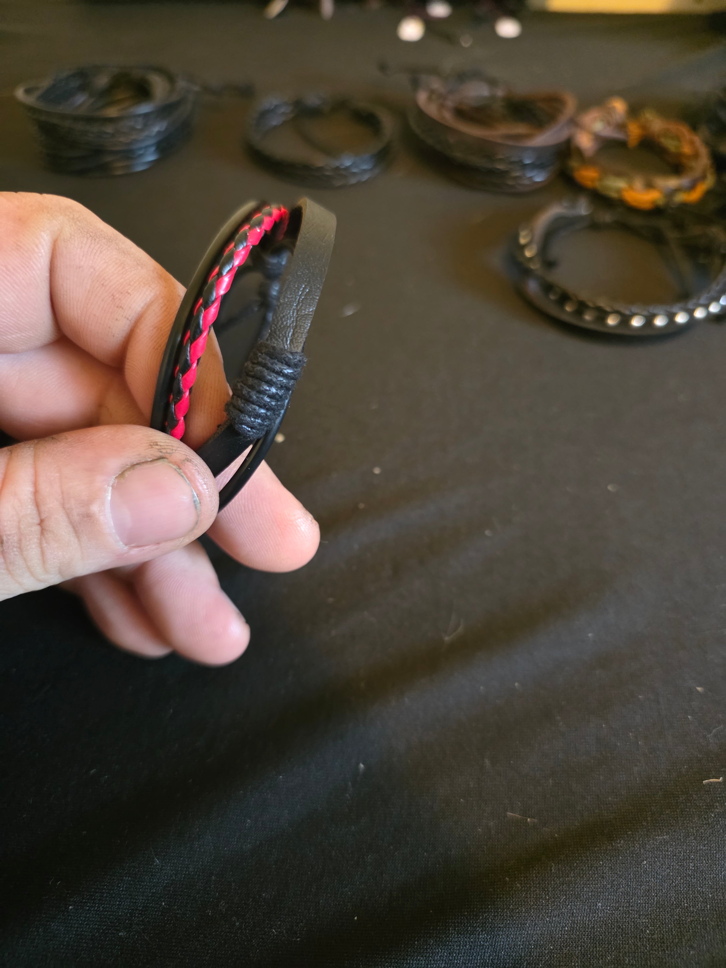 Classic Leather Bracelet Collection II – Adjustable Braided & Layered Leather Bracelets