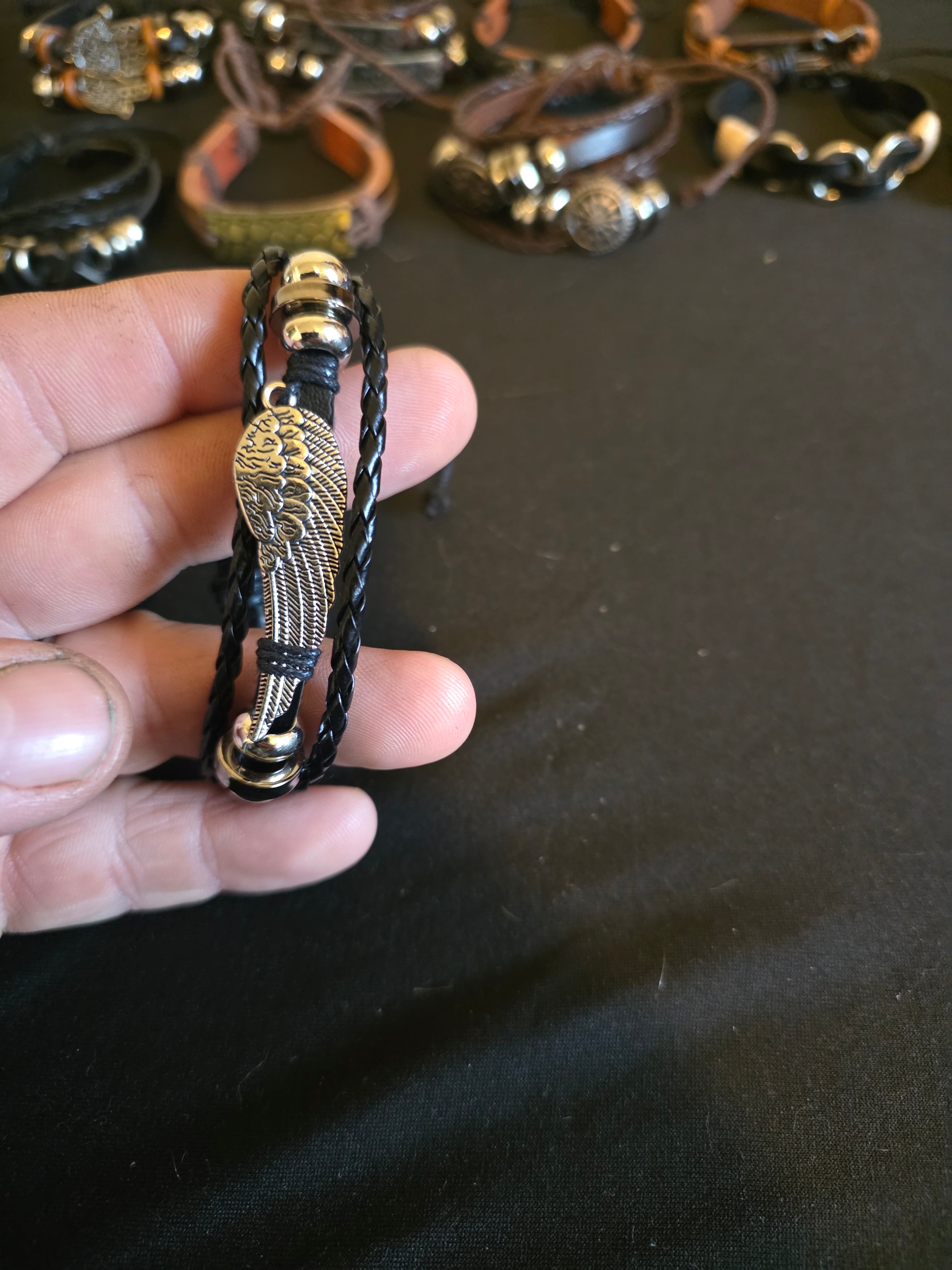 Leather Symbol & Charm Bracelet Collection