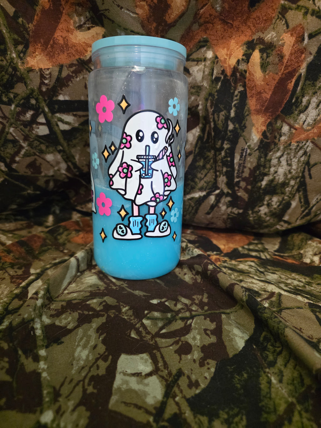 20 oz Plastic Snow Globe Tumbler –   Ghost Bears Cute Candy Cup