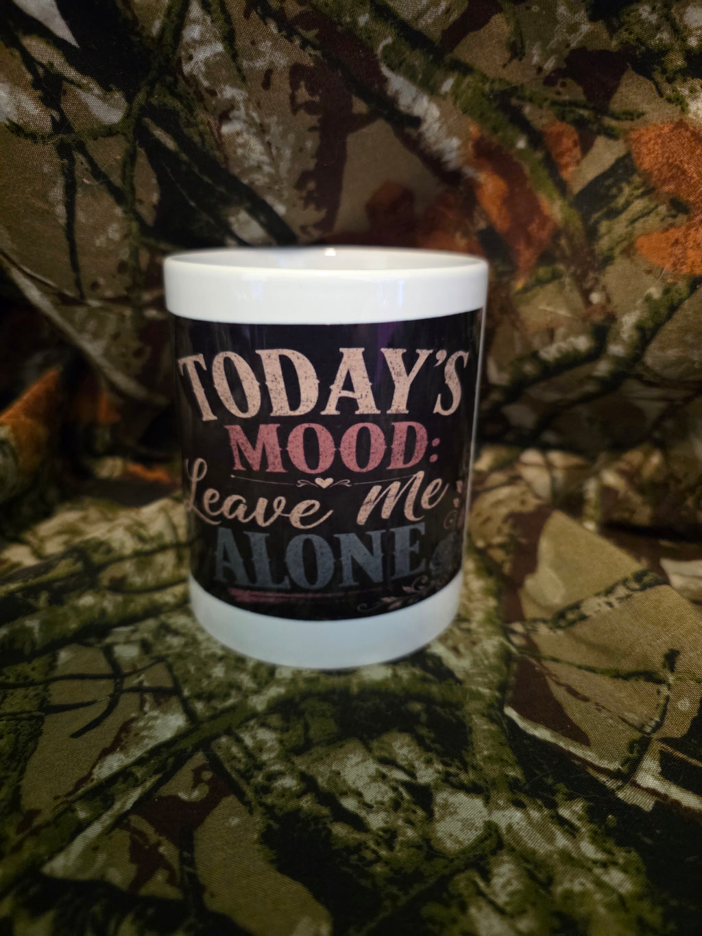 Today's Mood: Leave Me Alone 12 oz Ceramic Coffee Mug