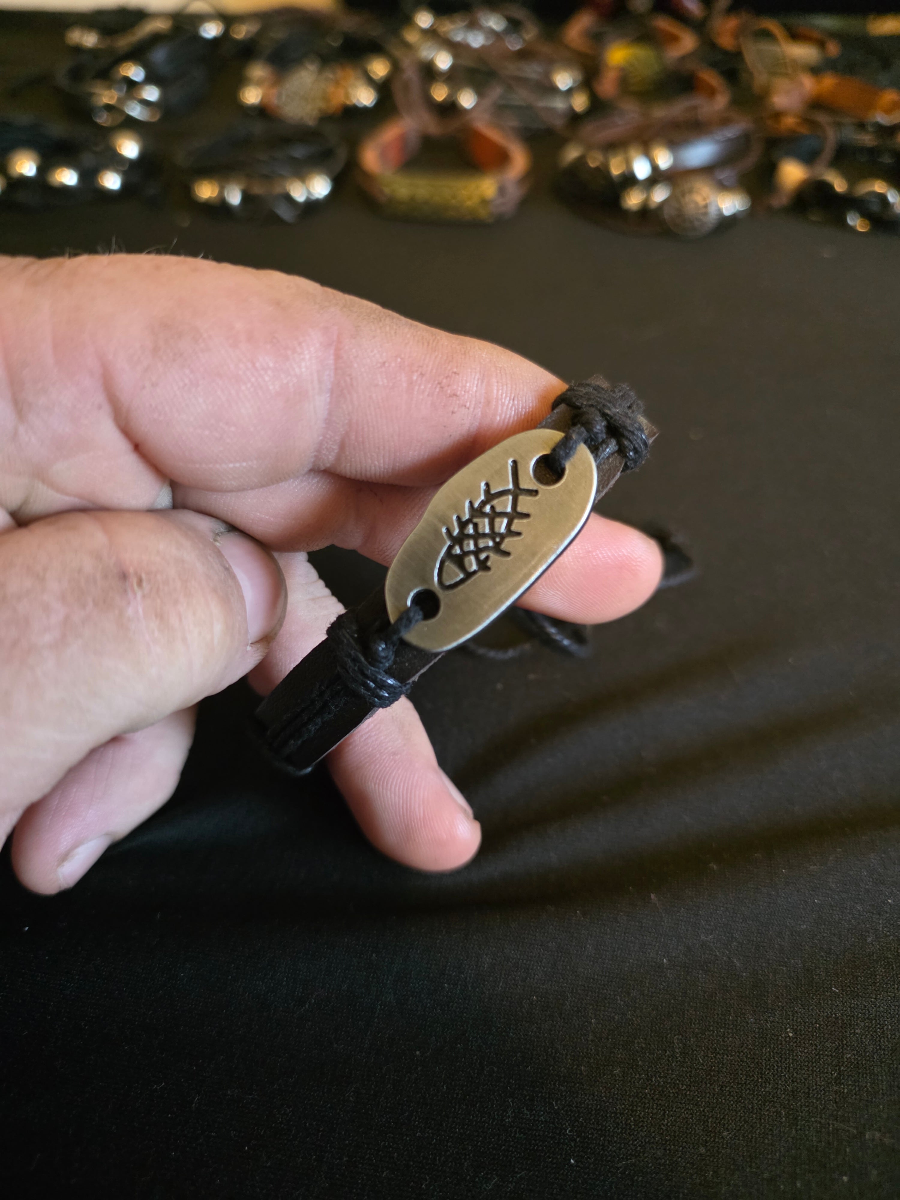 Leather Symbol & Charm Bracelet Collection