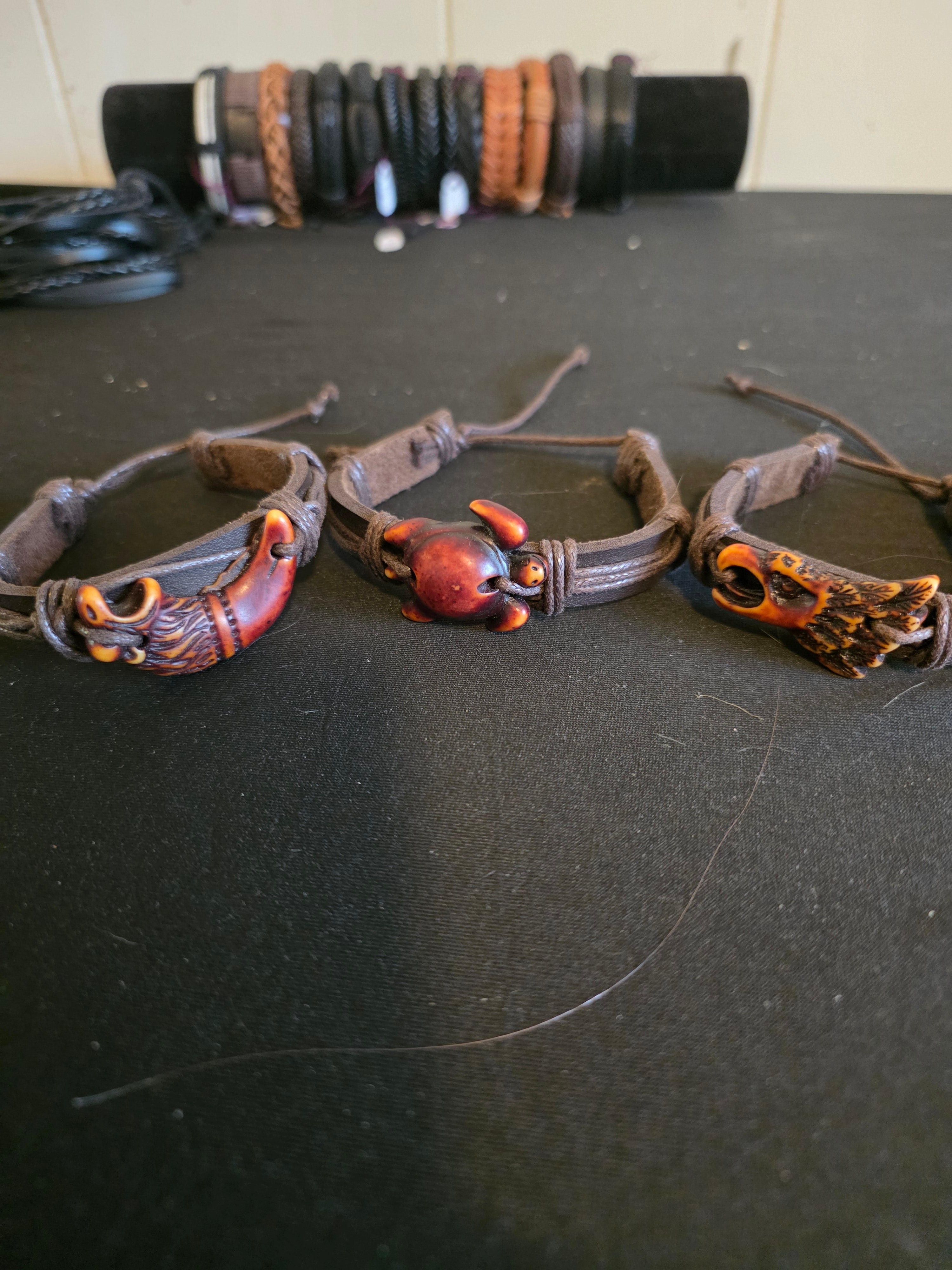 Animal Leather Bracelet Collection