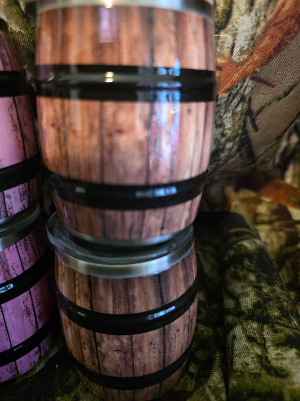 Rustic Barrel Style Stainless Steel Tumblers – Choose Your Design