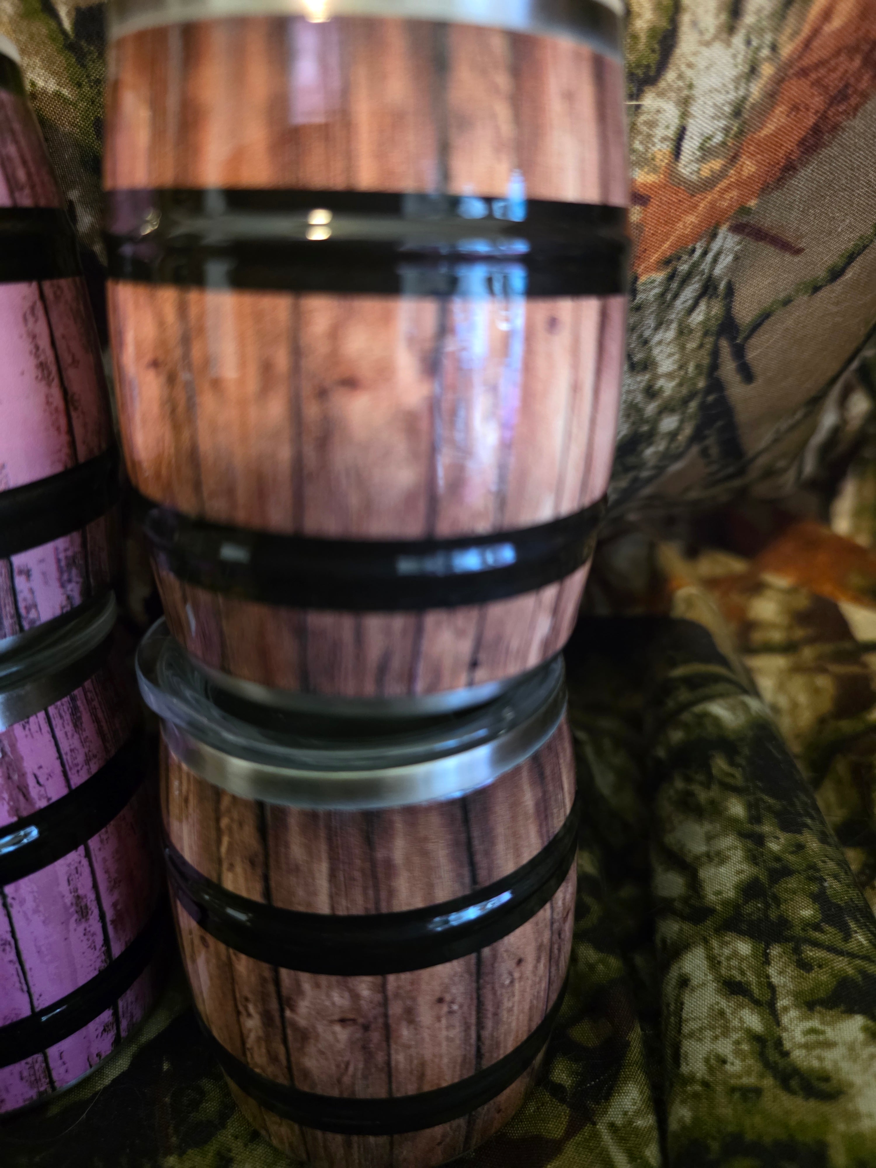 Rustic Barrel Style Stainless Steel Tumblers – Choose Your Design