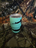Tactical Style Mini Tumbler – Black & Mint Cup