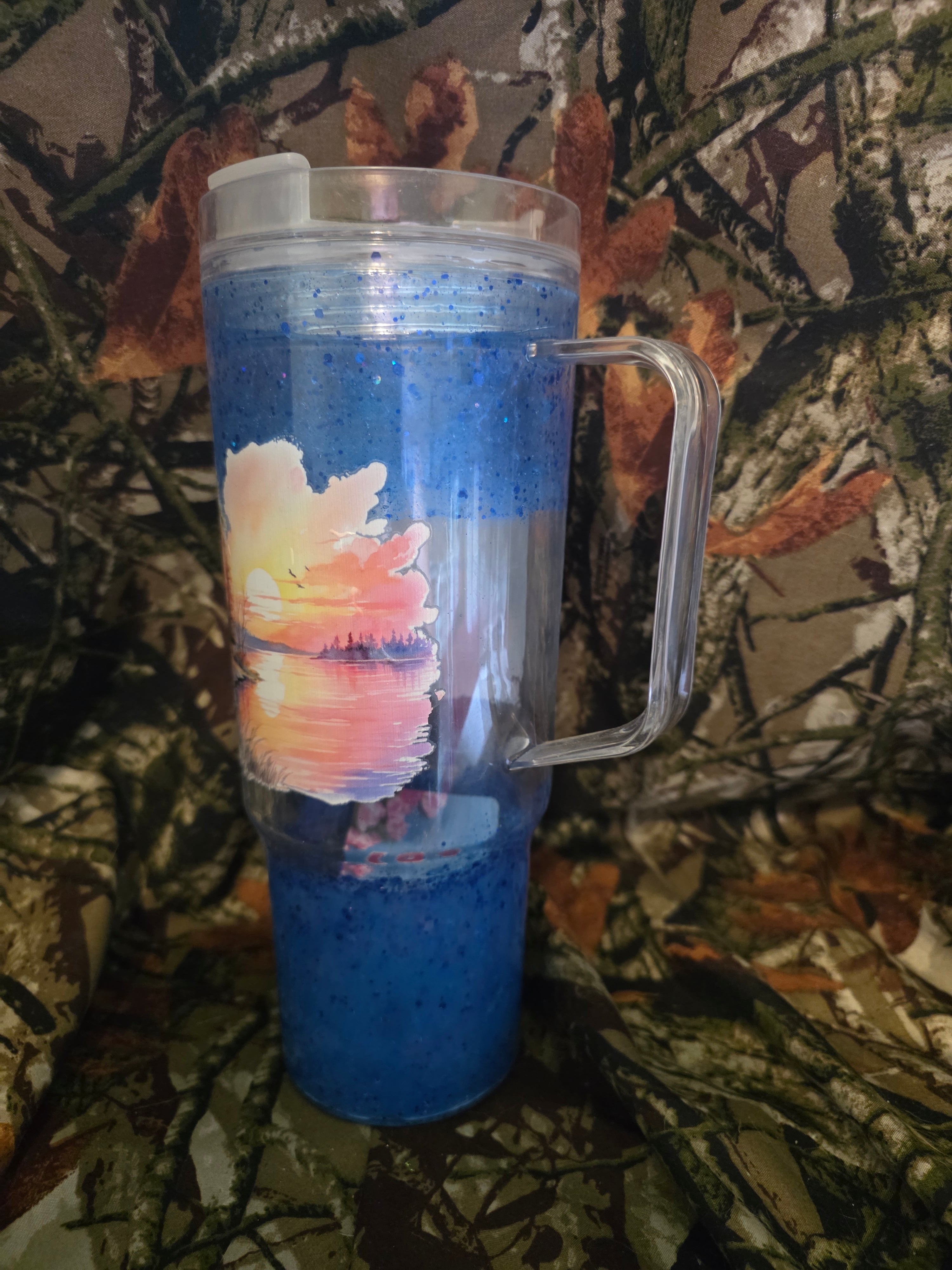 Sunset Lake 40 oz Snow Globe Tumbler – Discounted