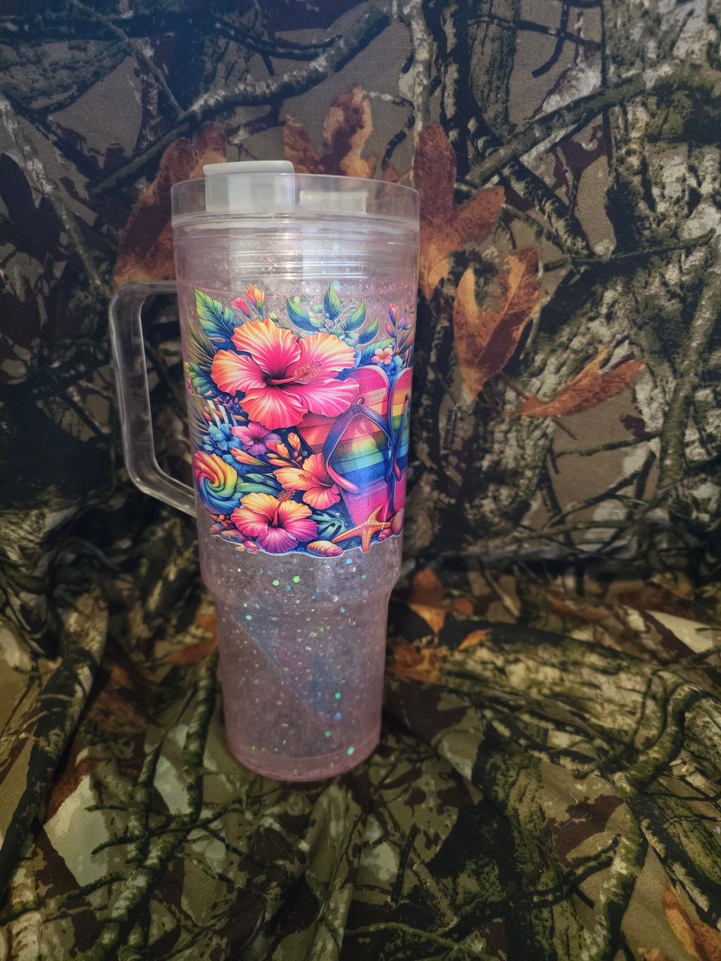Life Is Better in Flip Flops 40 oz Snow Globe Tumbler