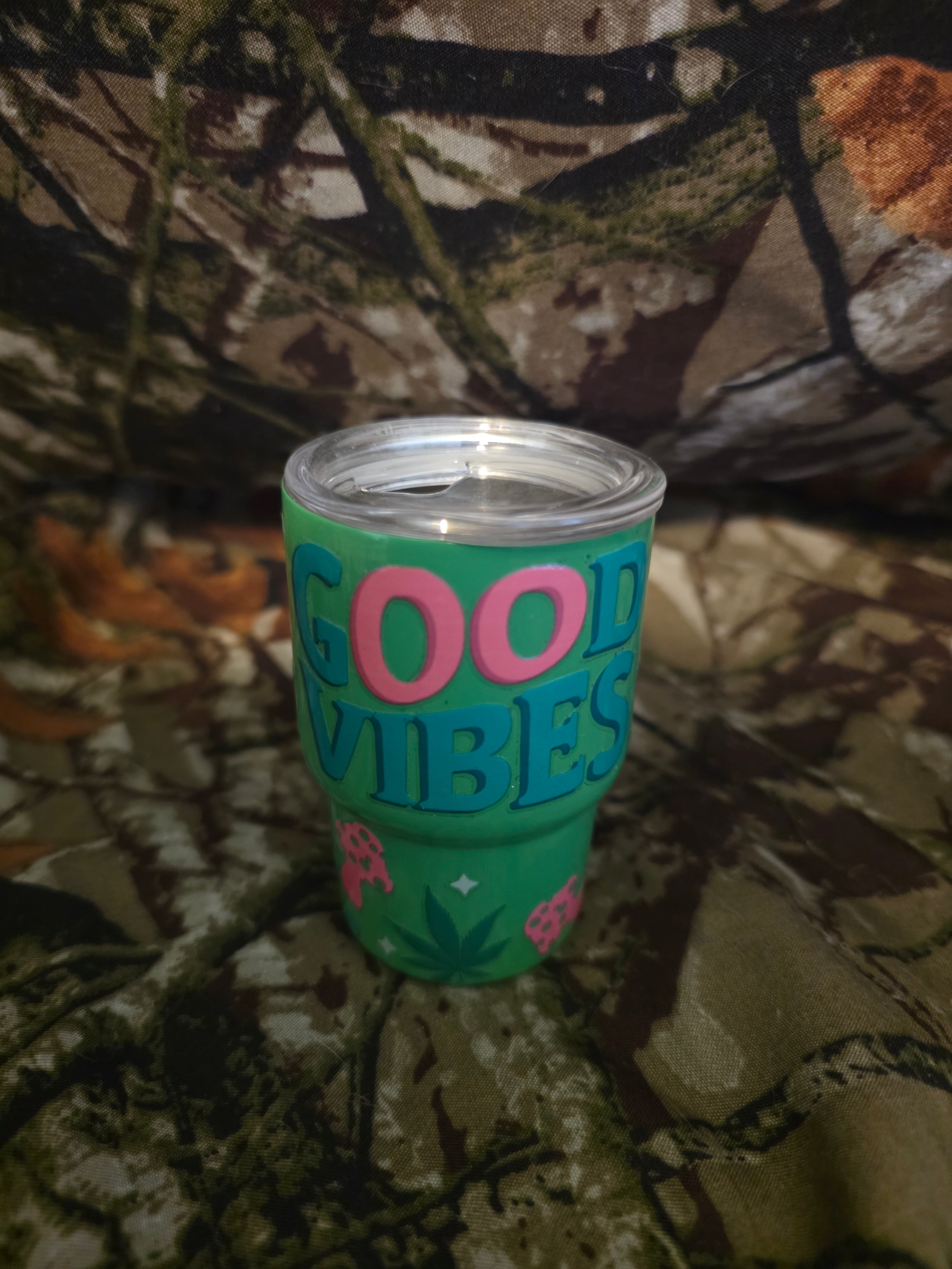 Good Vibes Mini Tumbler – Fun Retro Style Cup
