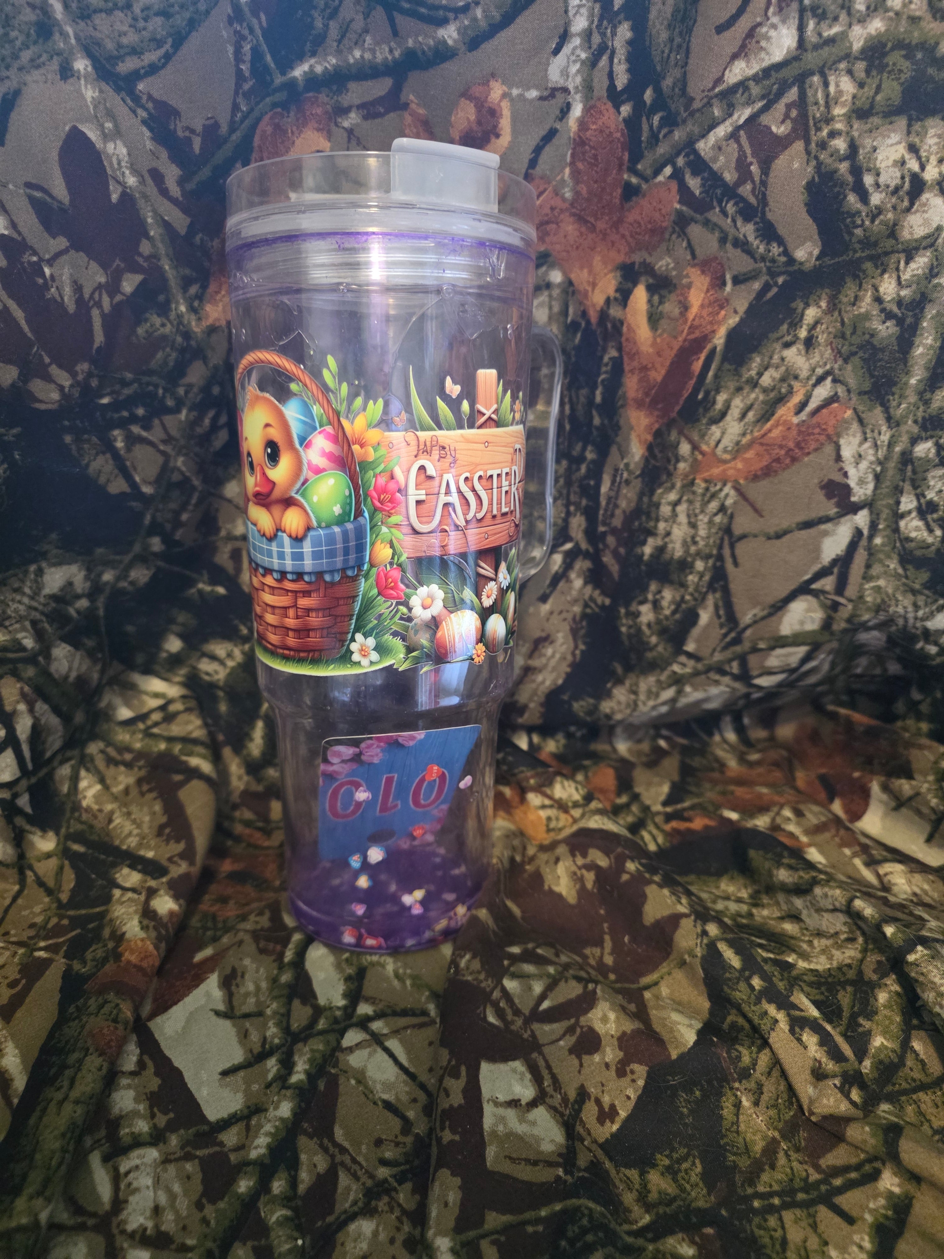 Happy Easter 40 oz Snow Globe Tumbler