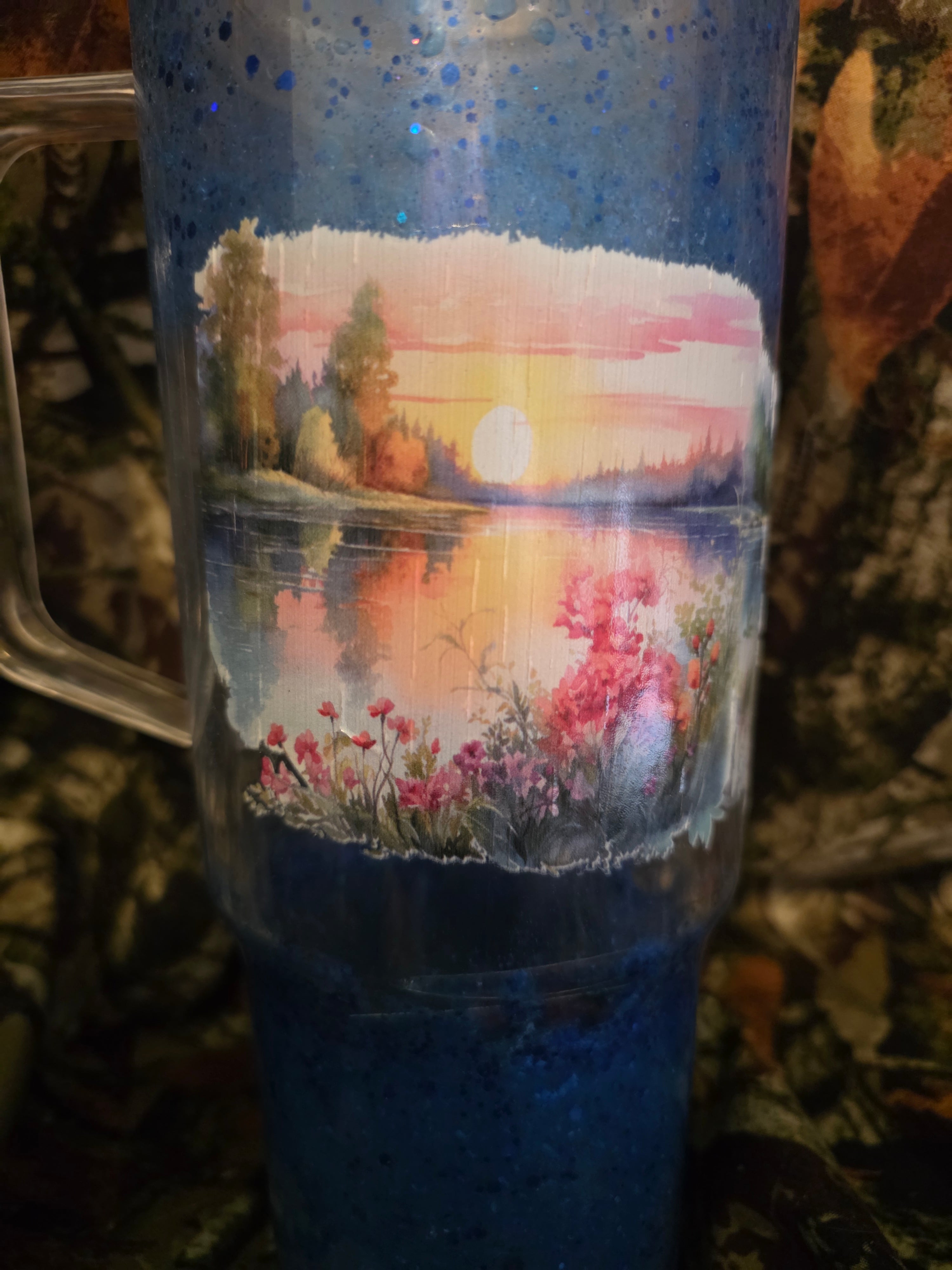 Sunset Lake 40 oz Snow Globe Tumbler – Discounted