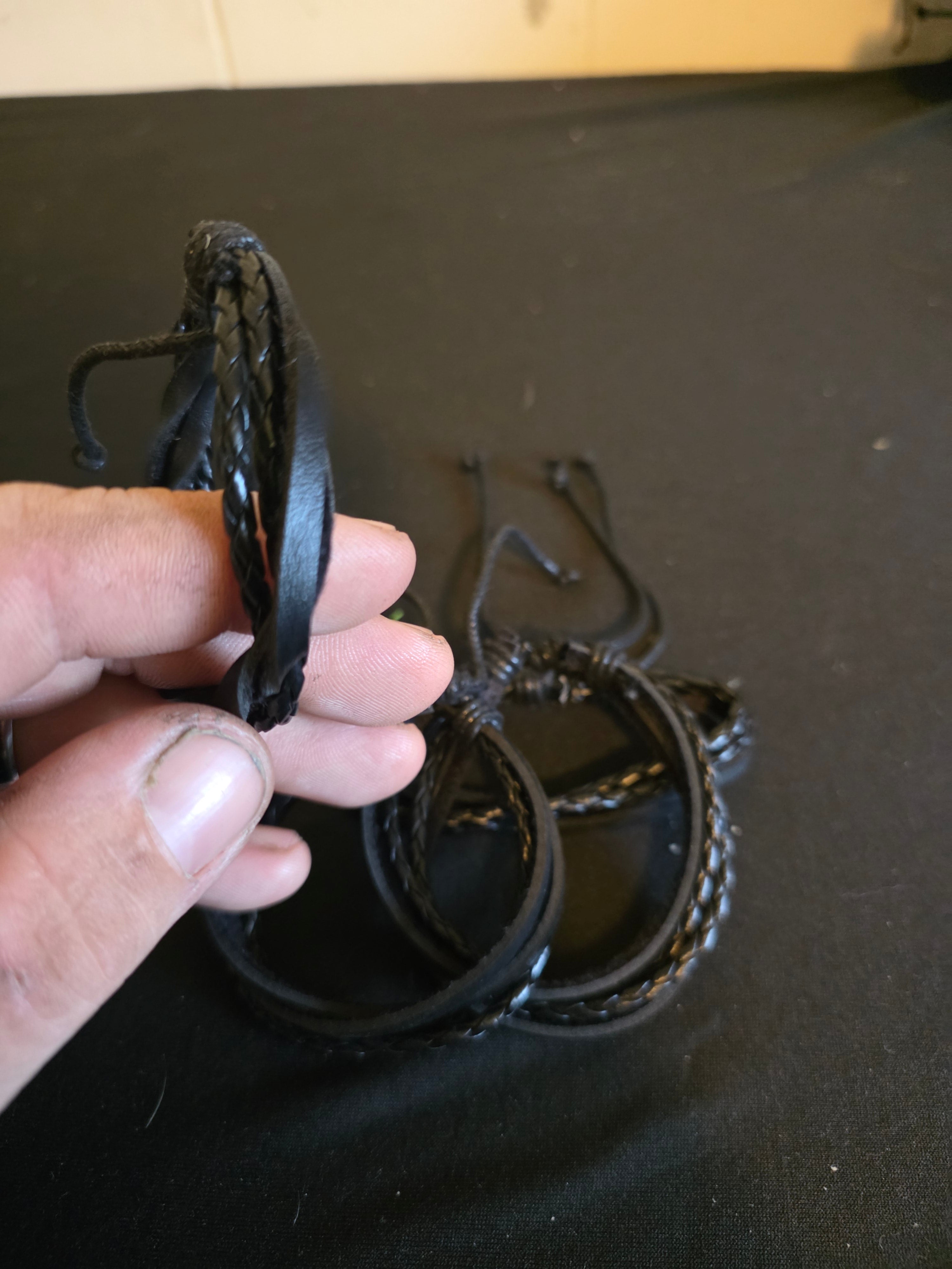 Classic Leather Bracelet Collection II – Adjustable Braided & Layered Leather Bracelets