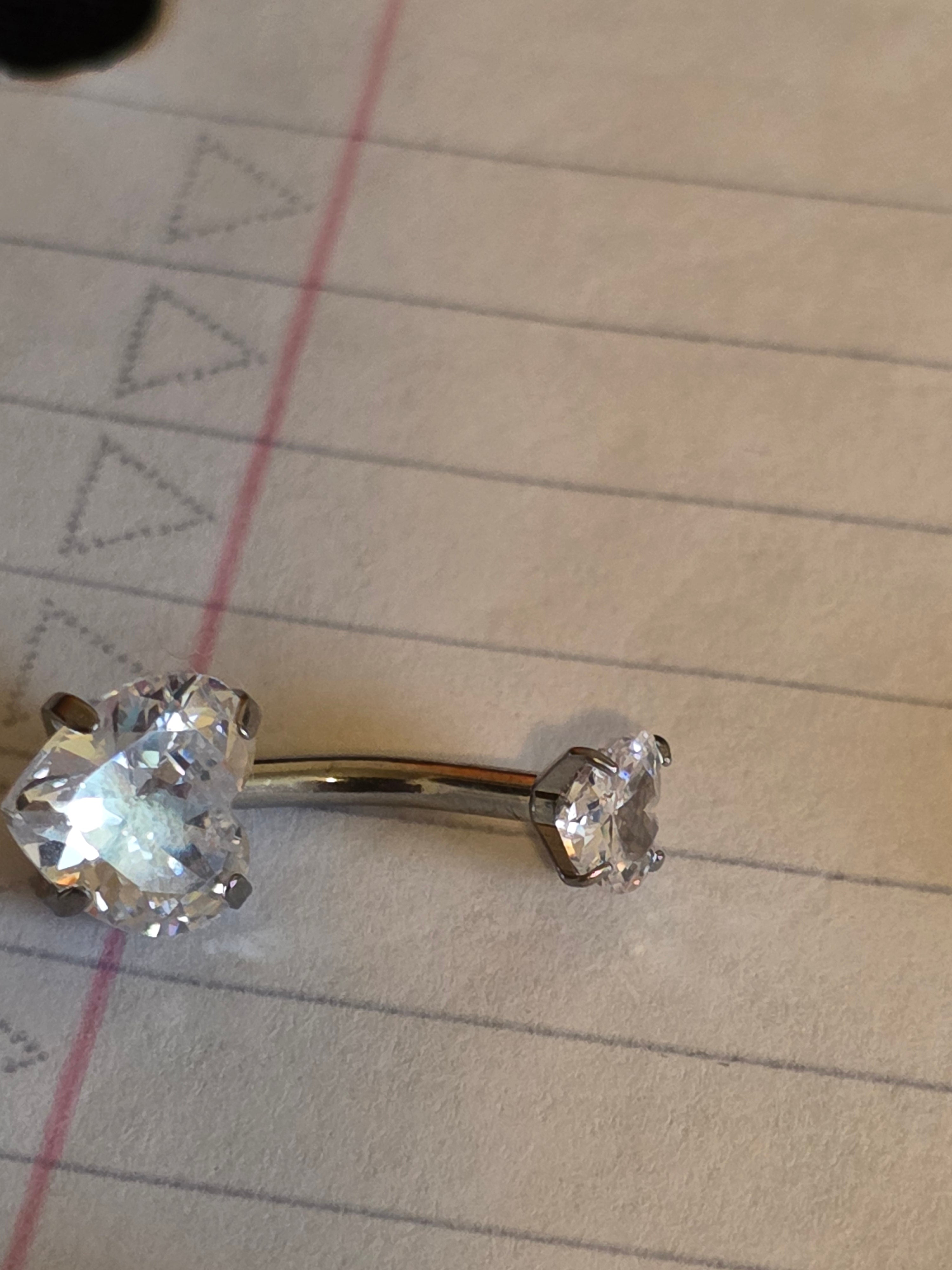 Surgical Steel Gem Belly Rings – Assorted Crystal Designs