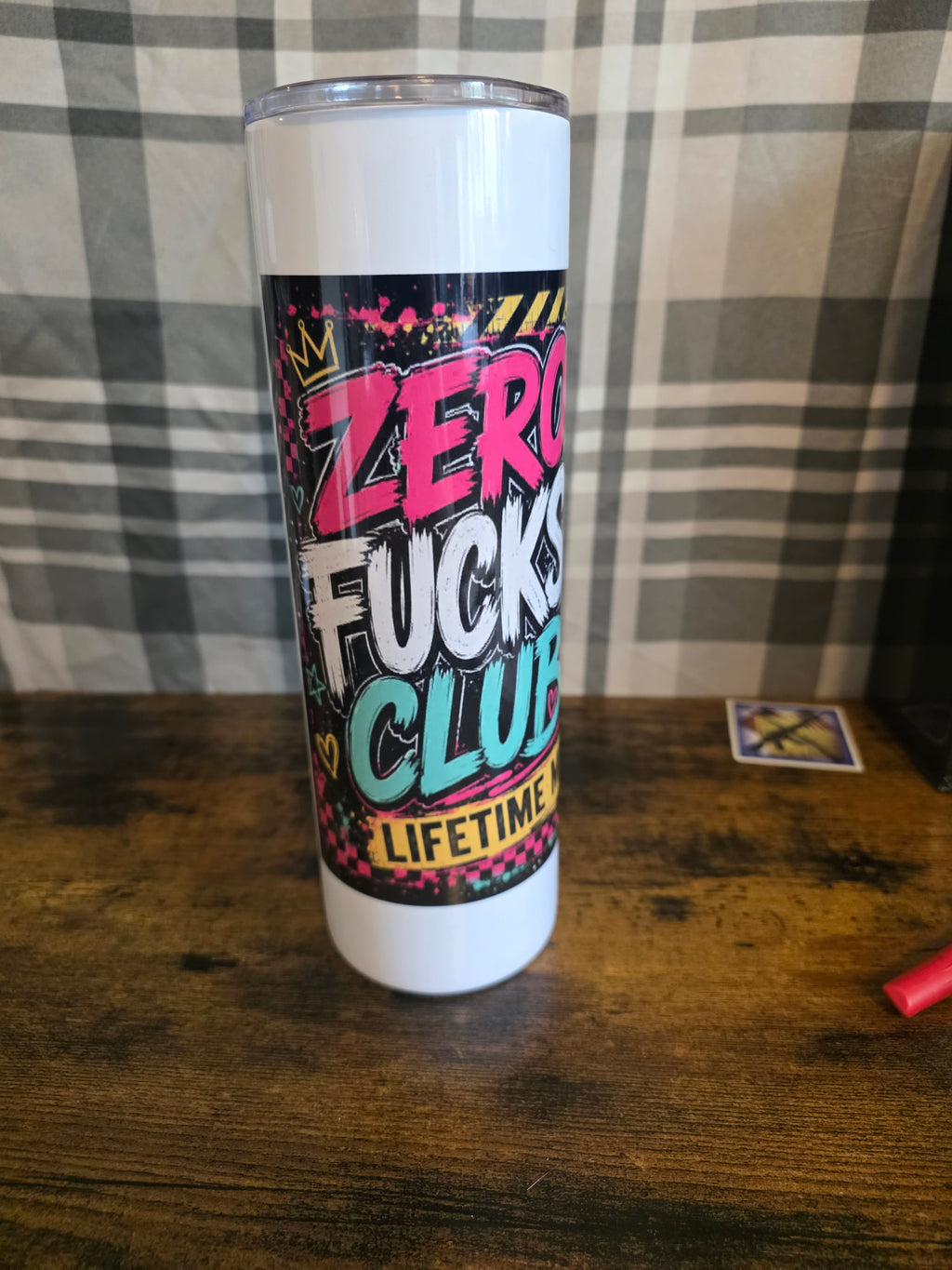 Retro Skull Club Lifetime Member 30 oz Skinny Tumbler