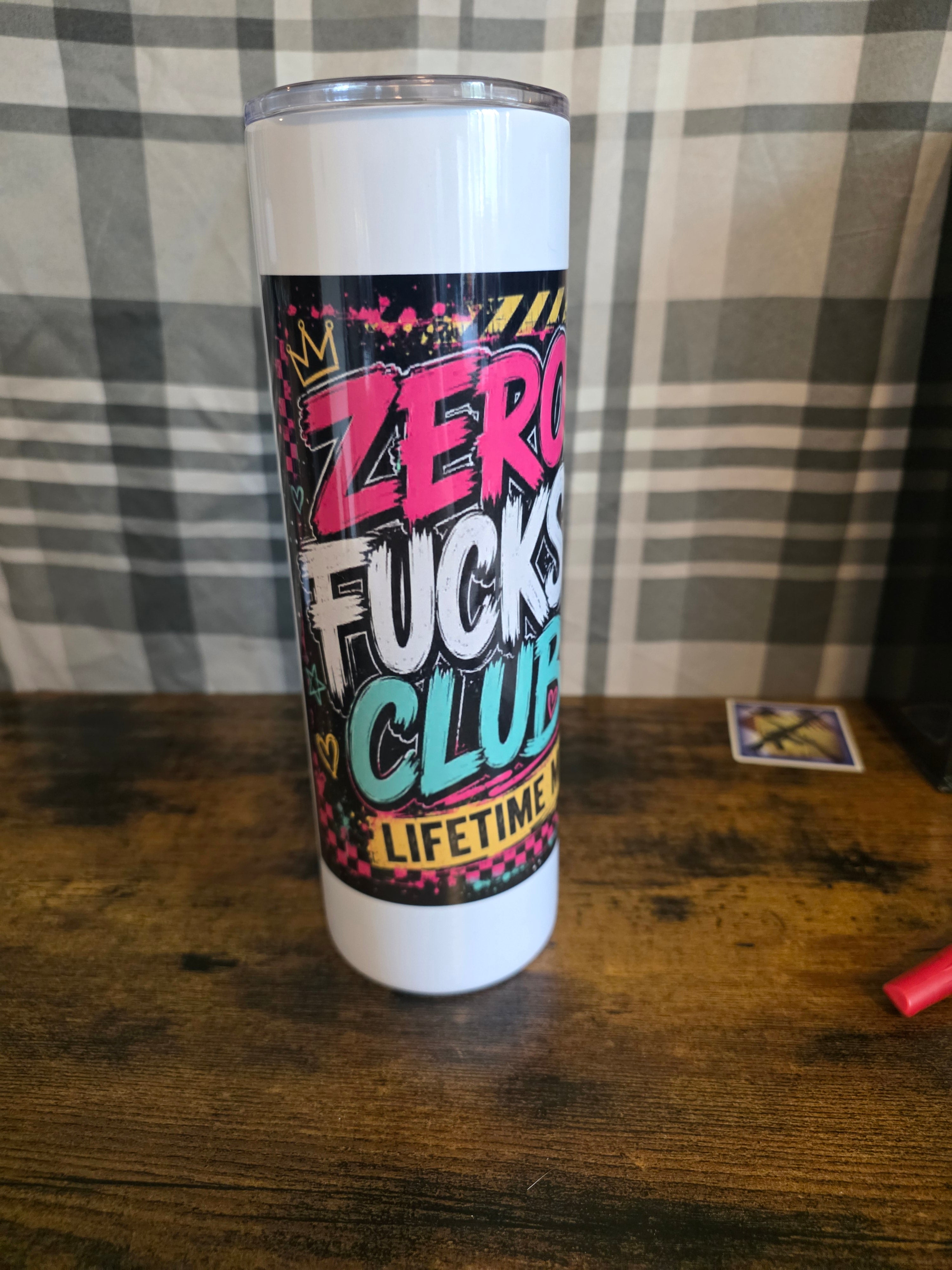 Retro Skull Club Lifetime Member 30 oz Skinny Tumbler