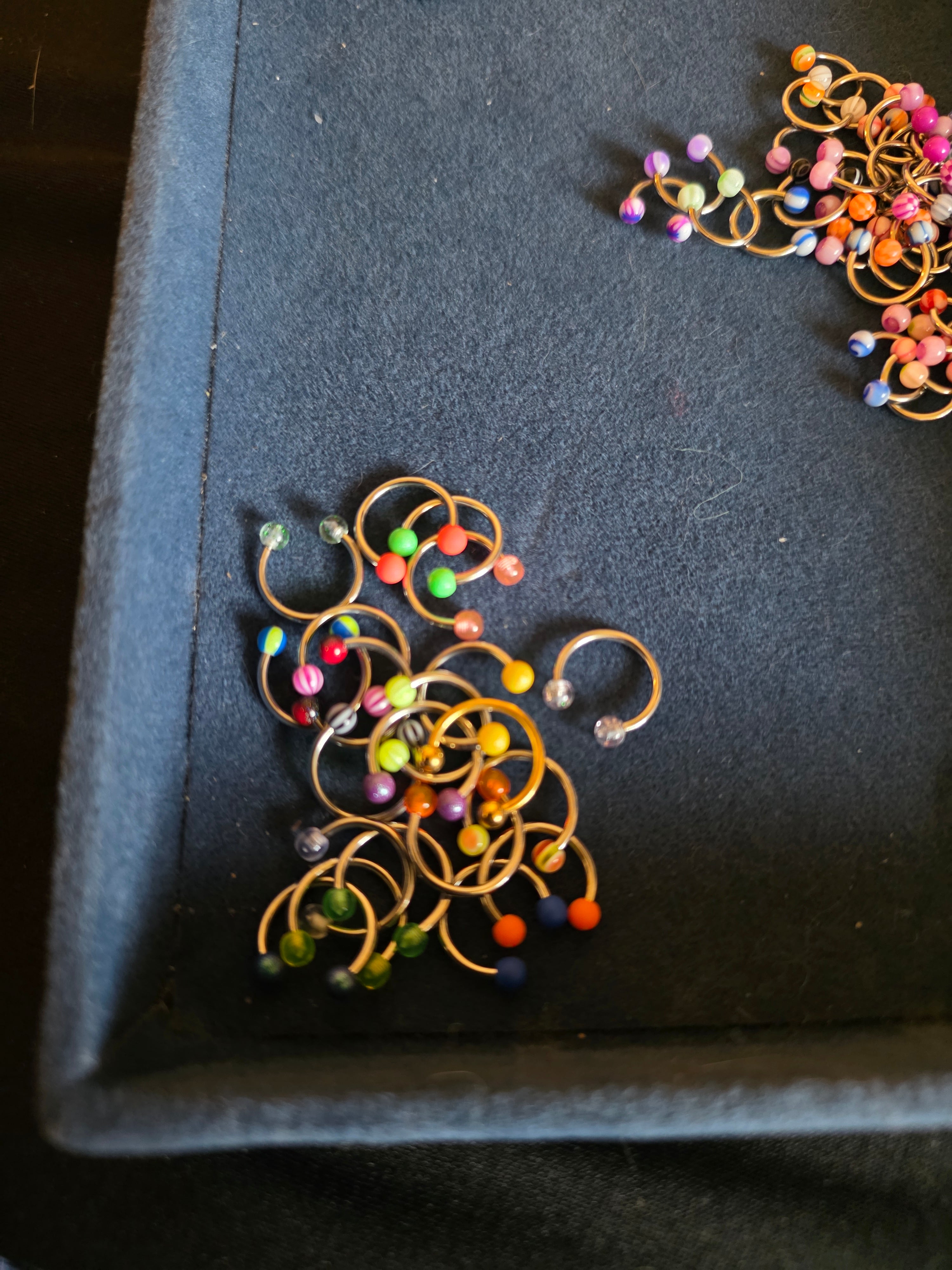 Random Body Jewelry Collection – Hoops, Balls & Spikes