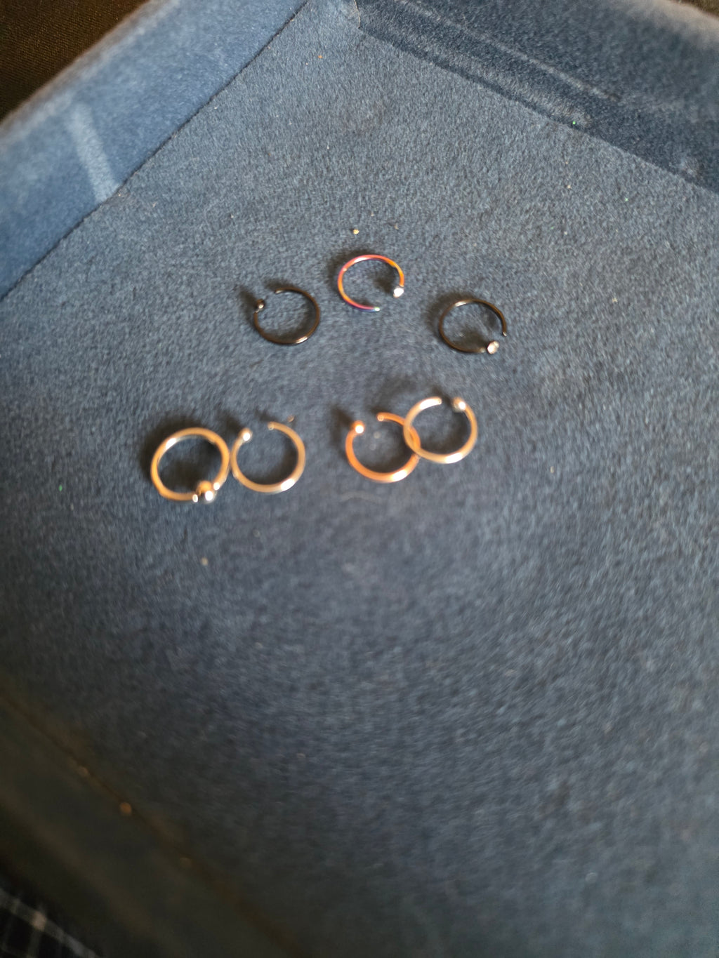 Random Nose Hoop Ring Collection