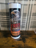 Freedom Isn't Free Eagle Veteran 30 oz Stainless Steel Insulated Tumbler