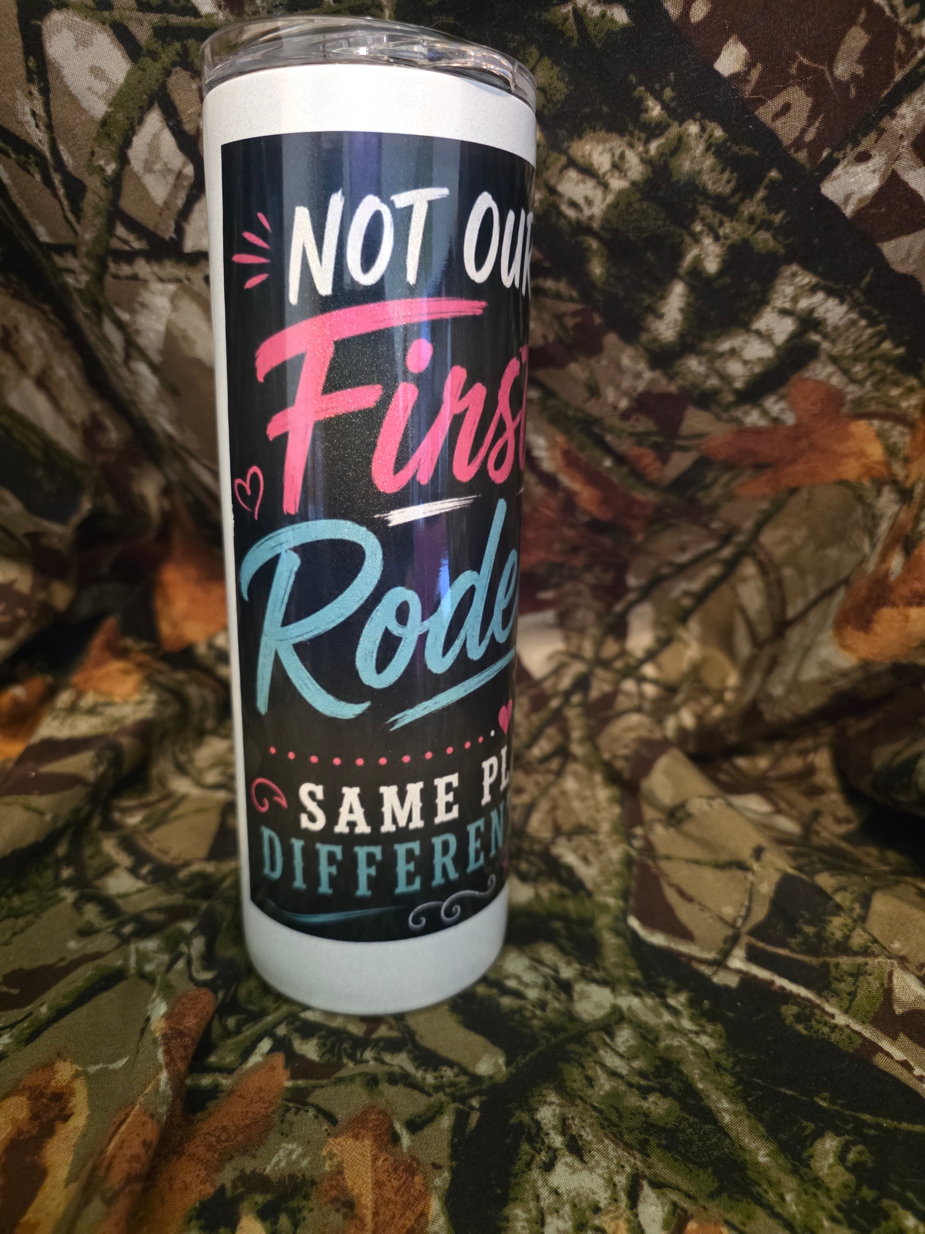 Not Our First Rodeo Swingers 20 oz skinny Tumbler with Lid and Straw
