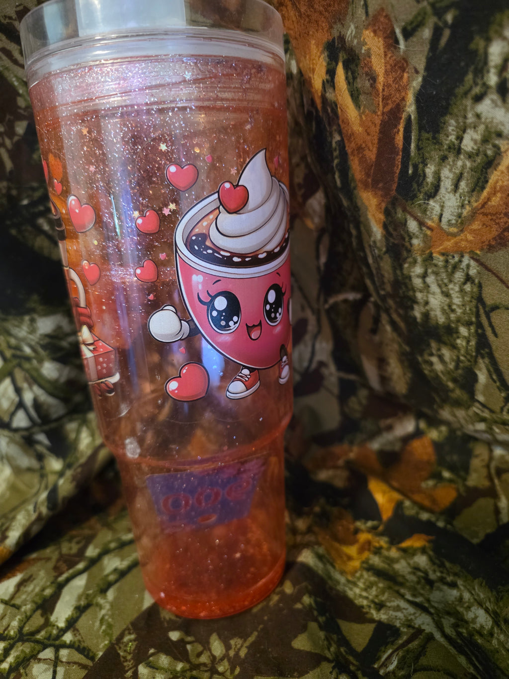 Cute Coffee Love 40 oz Snow Globe Tumbler