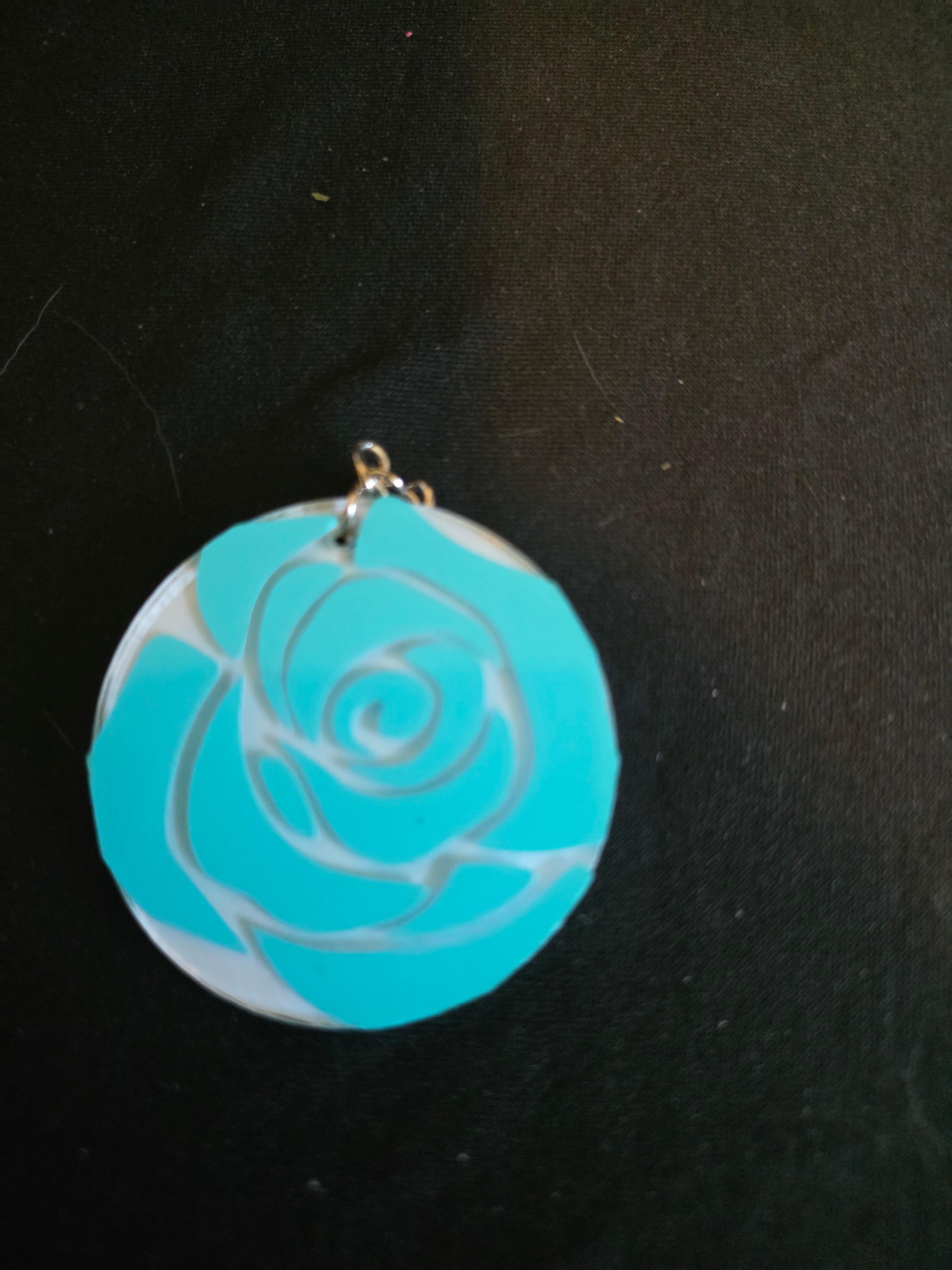 Handmade Round Acrylic Keychains – Multiple Designs Available